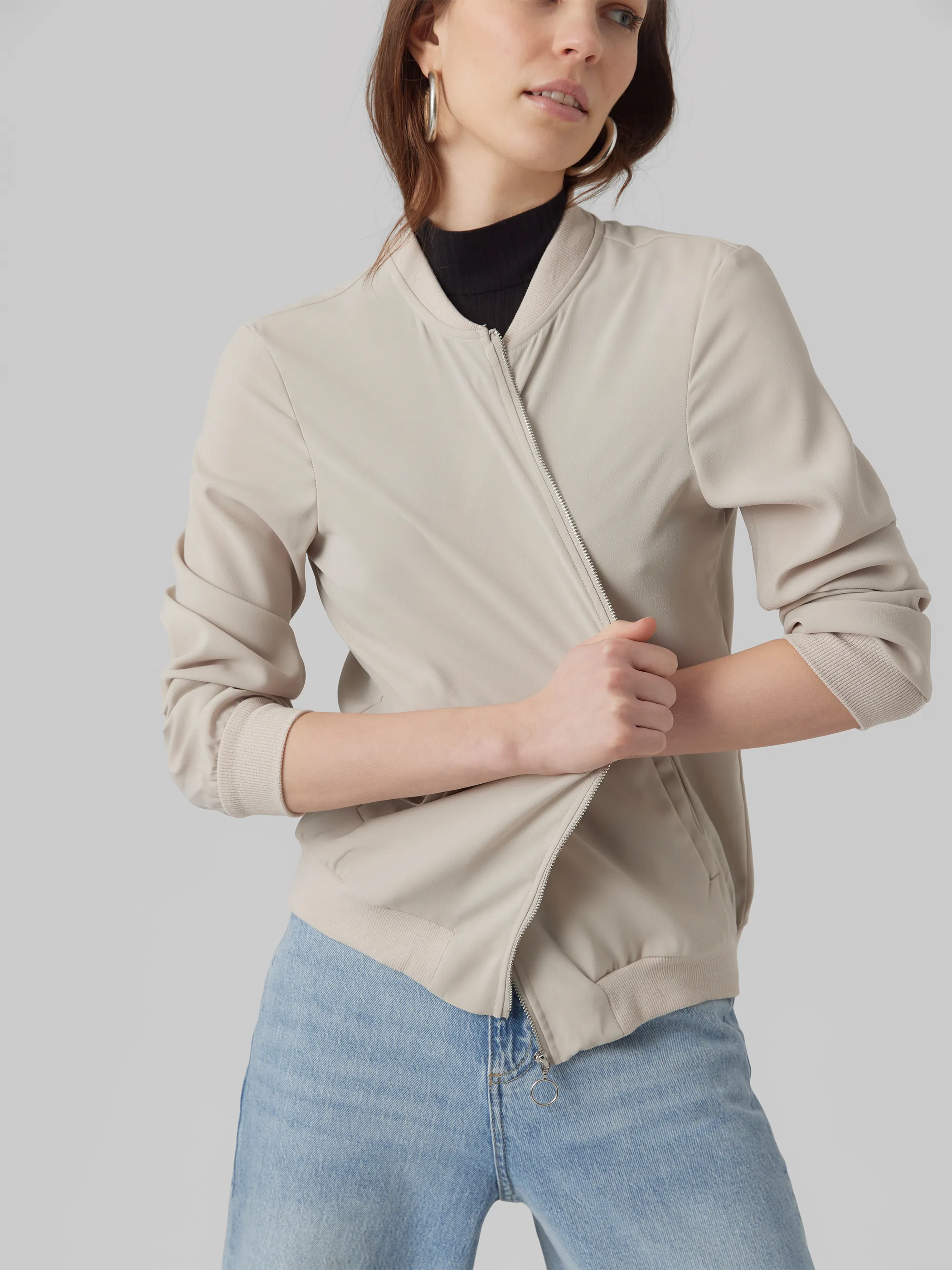 Vero Moda 10245734 VMCOCO L/S BOMBER GA Beige 904352 271875 3