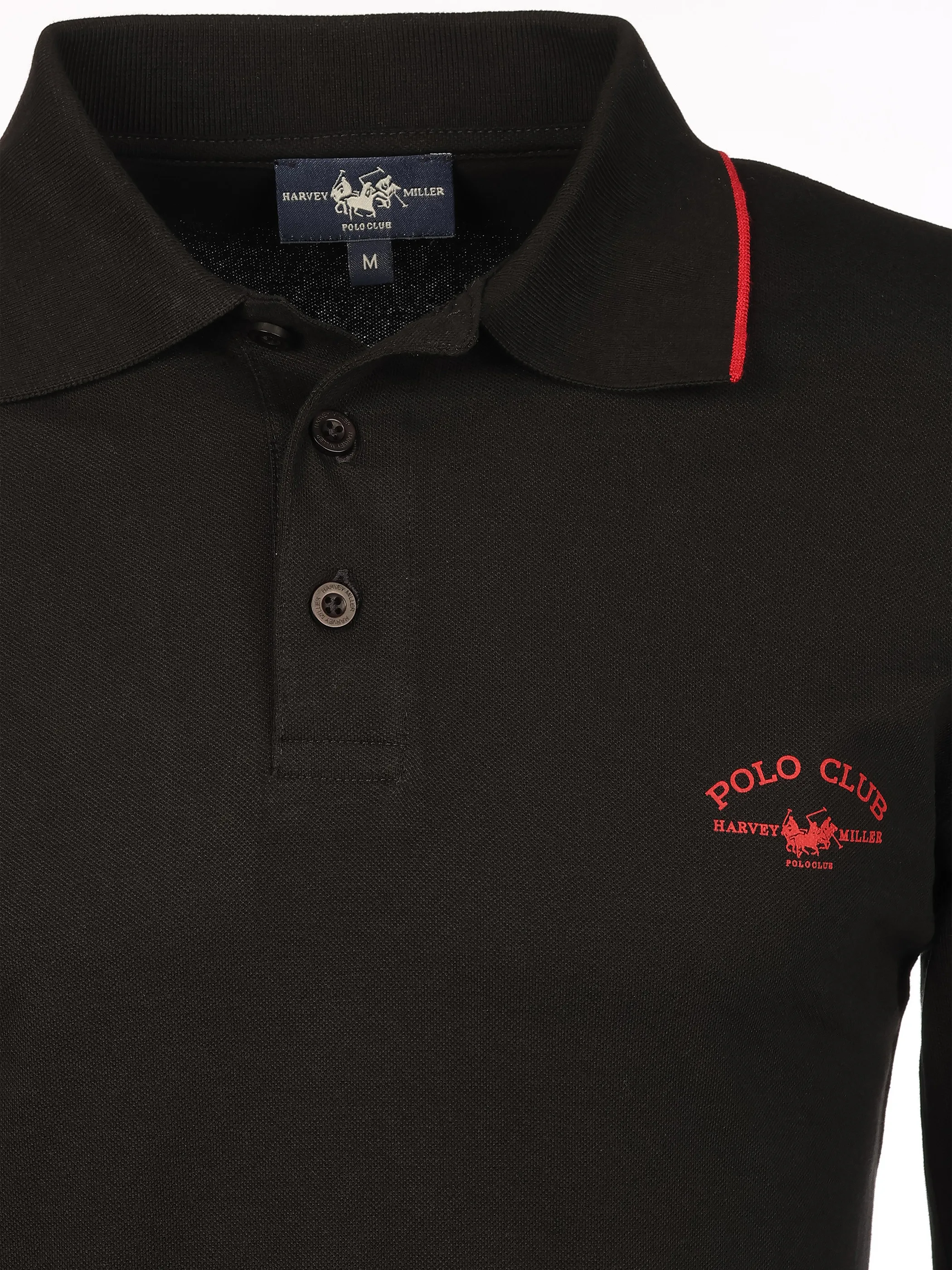 Harvey Miller He. Poloshirt 1/1 Arm Pique Schwarz 918646 191BLACK 3 Harvey Miller He. Poloshirt 1/1 Arm Pique Schwarz 918646 191BLACK 3