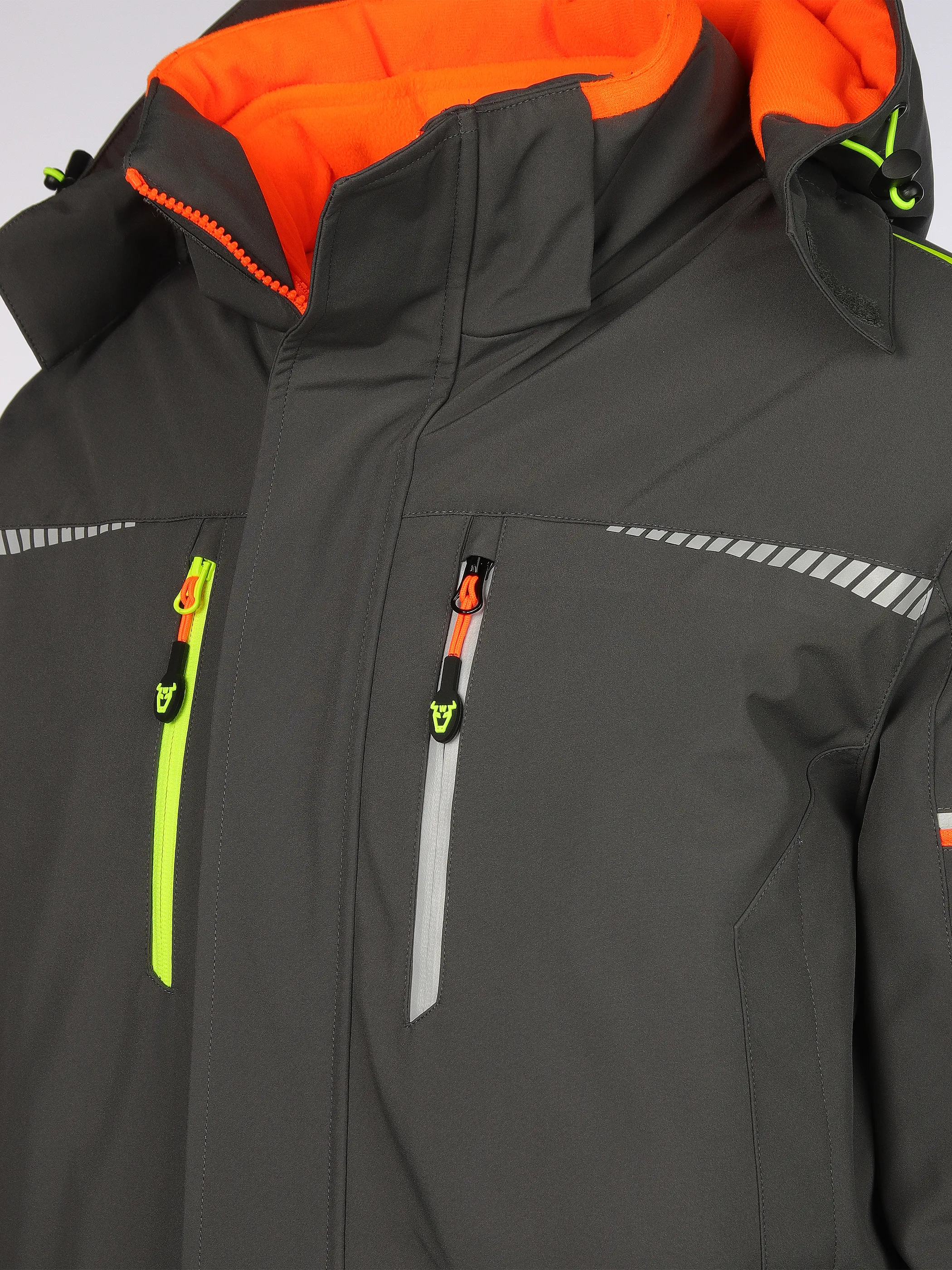 Worker He. 3in1 Funktionsjacke wattiert Grau 882929 GREY 4