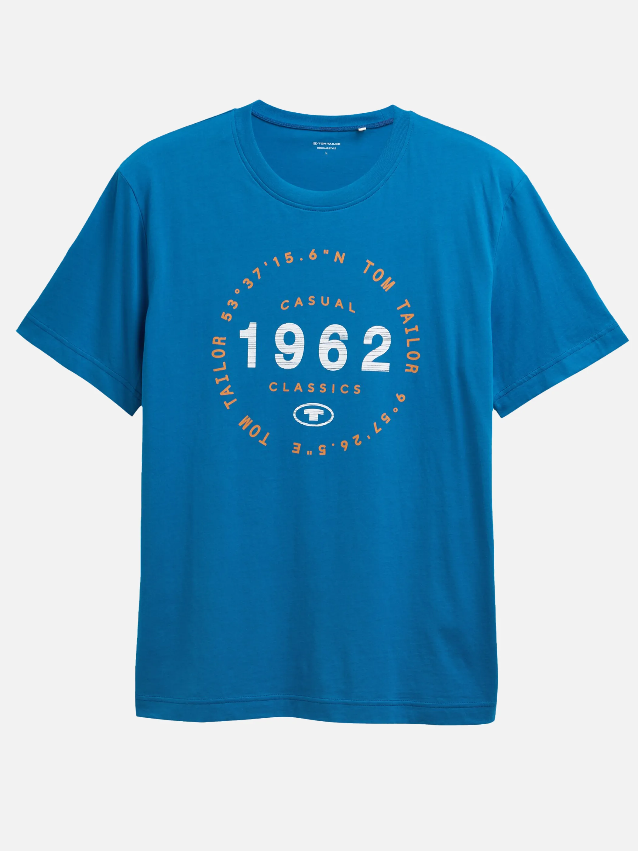 Tom Tailor 1046793 t-shirt with print Türkis 910586 28857 1