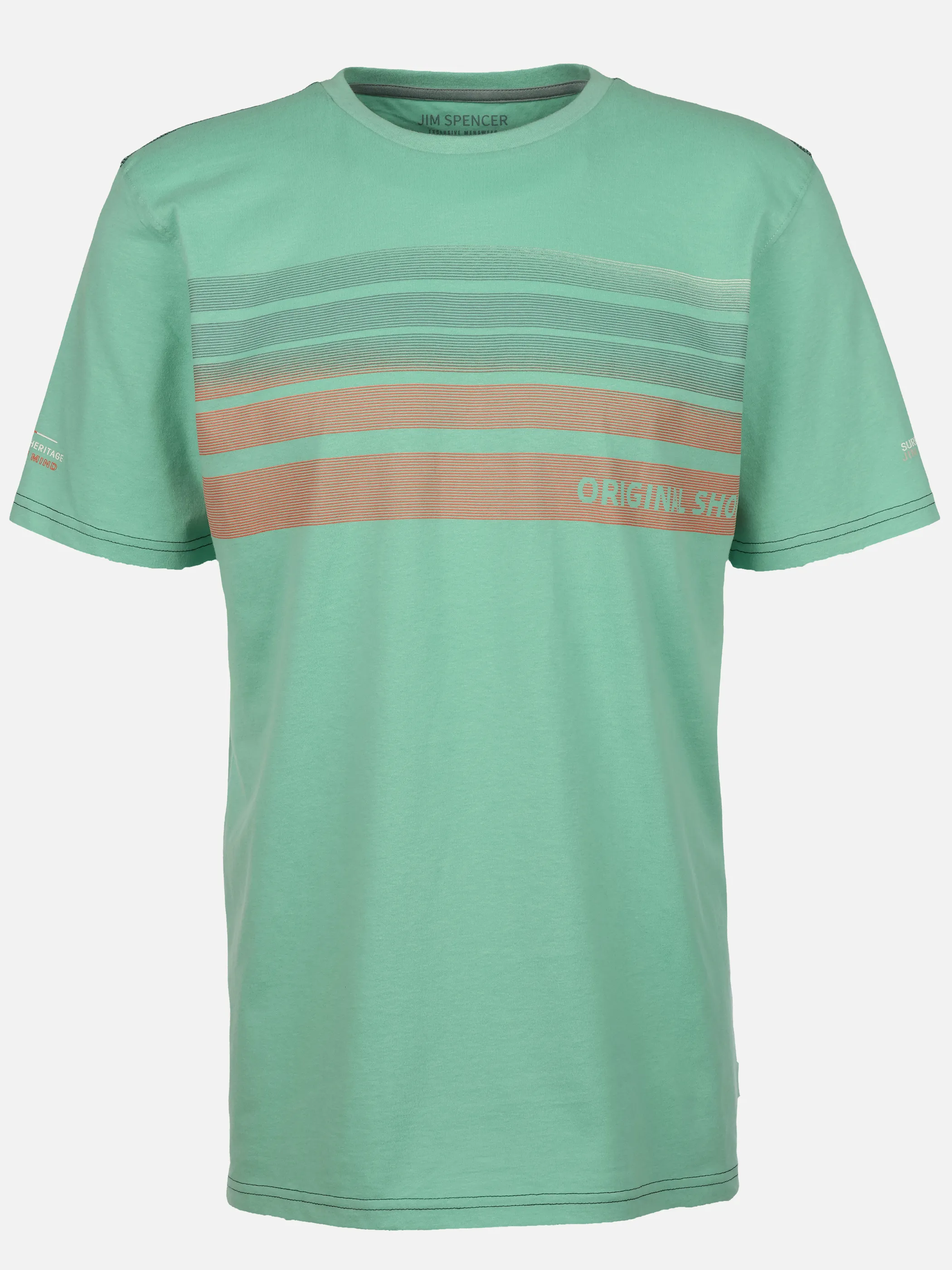 Jim Spencer He. T-Shirt 1/2 Arm Streifenpr Blau 926457 AQUA 1