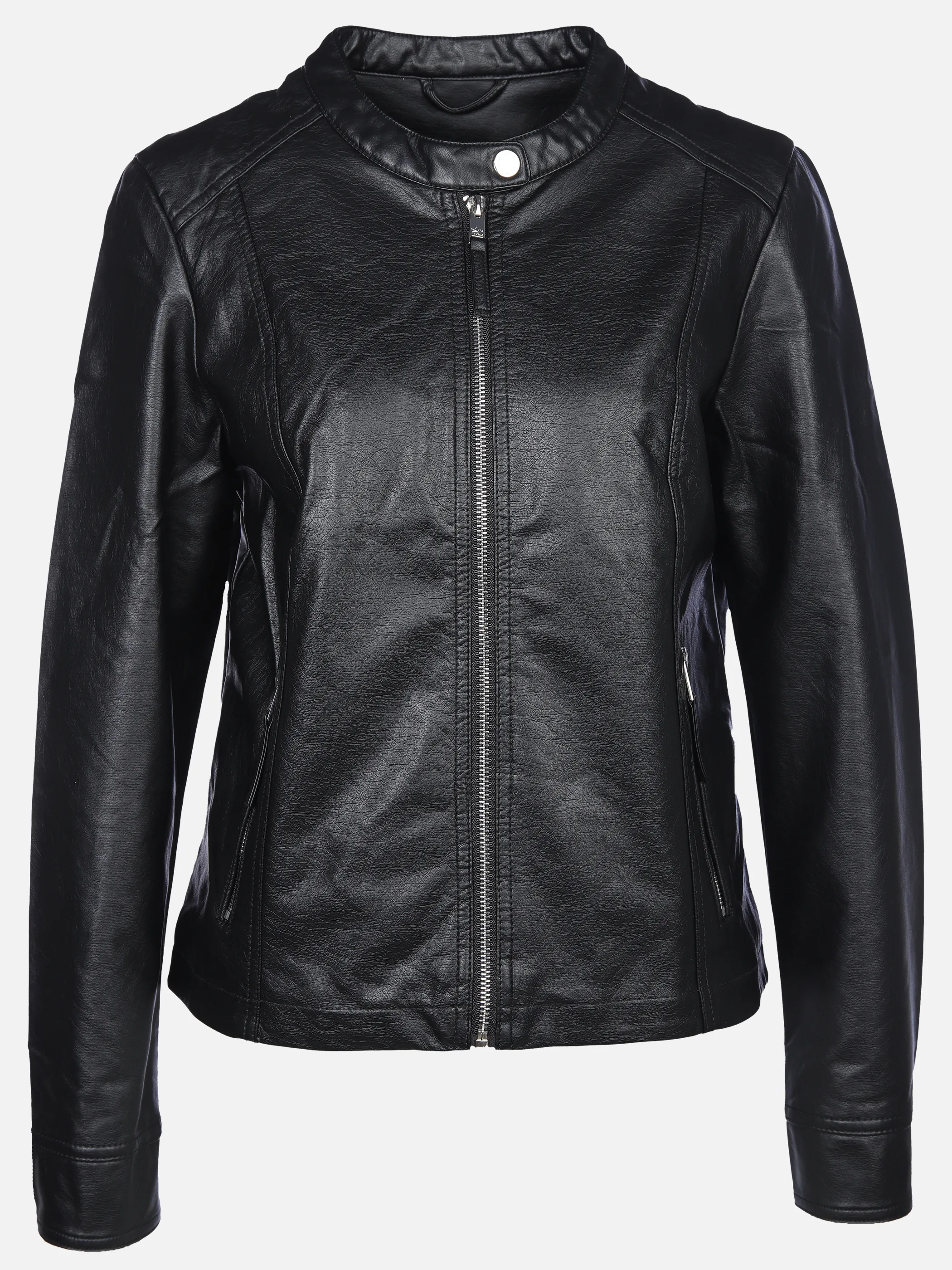 Lisa Tossa Da-Kunstlederjacke m. Stehkrag Schwarz 904275 SCHWARZ 1
