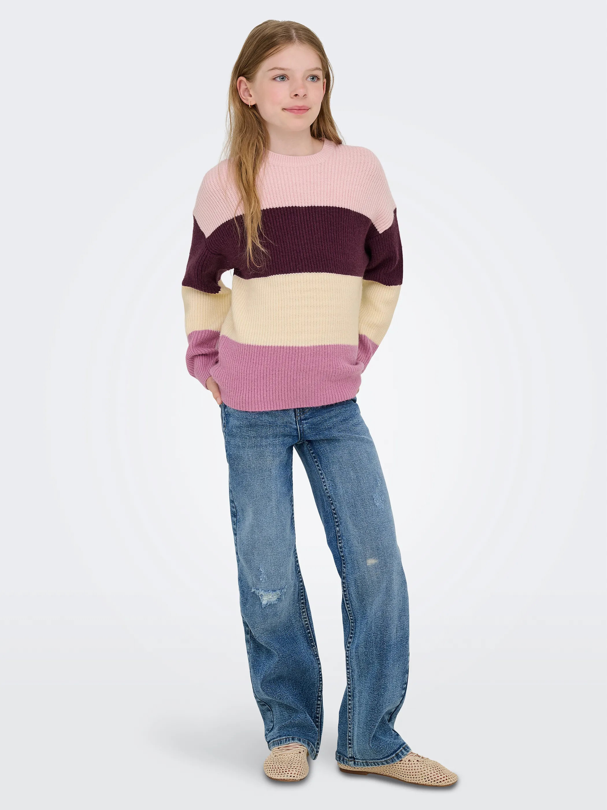 Kids Only 15207169 KONSANDY L/S STRIPE P Rot 853947 294415042 1