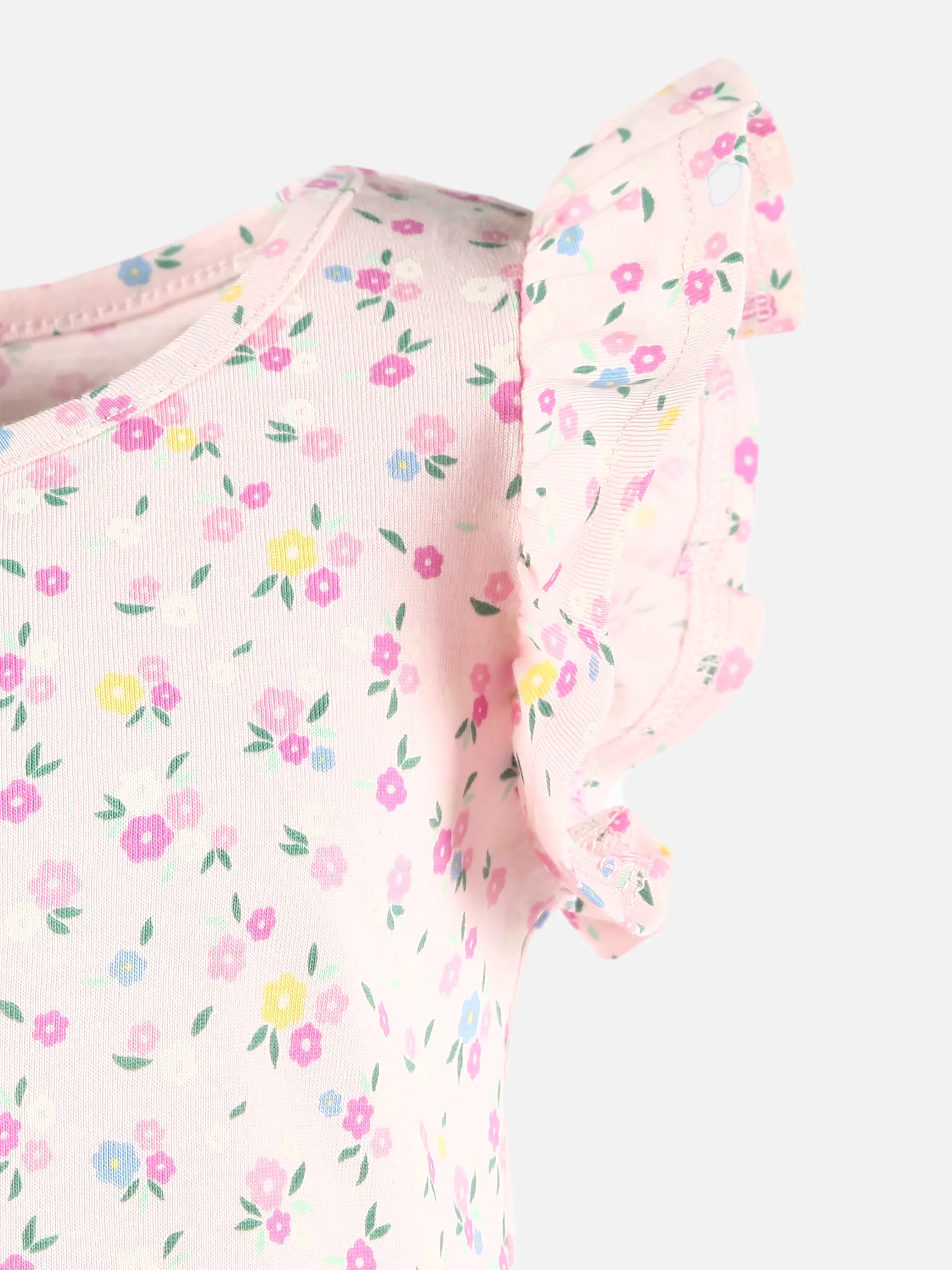 Bubble Gum KM kurzarm Kleid mit Rüschen und versch. AOP´s Rosa 907408 ROSA 3