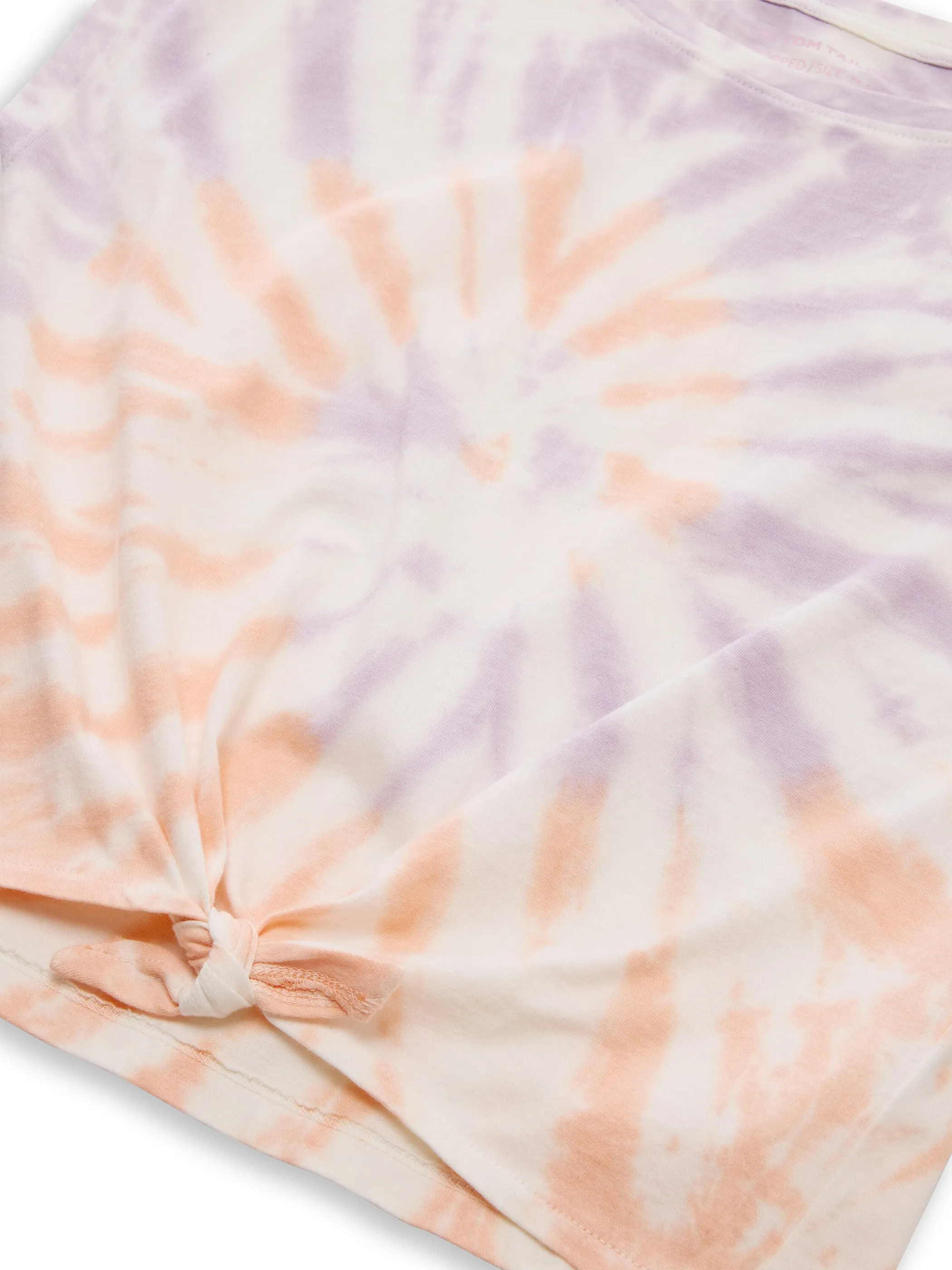 Tom Tailor 1050069 tie-dye t-shirt with knot Pink 928029 39963 3