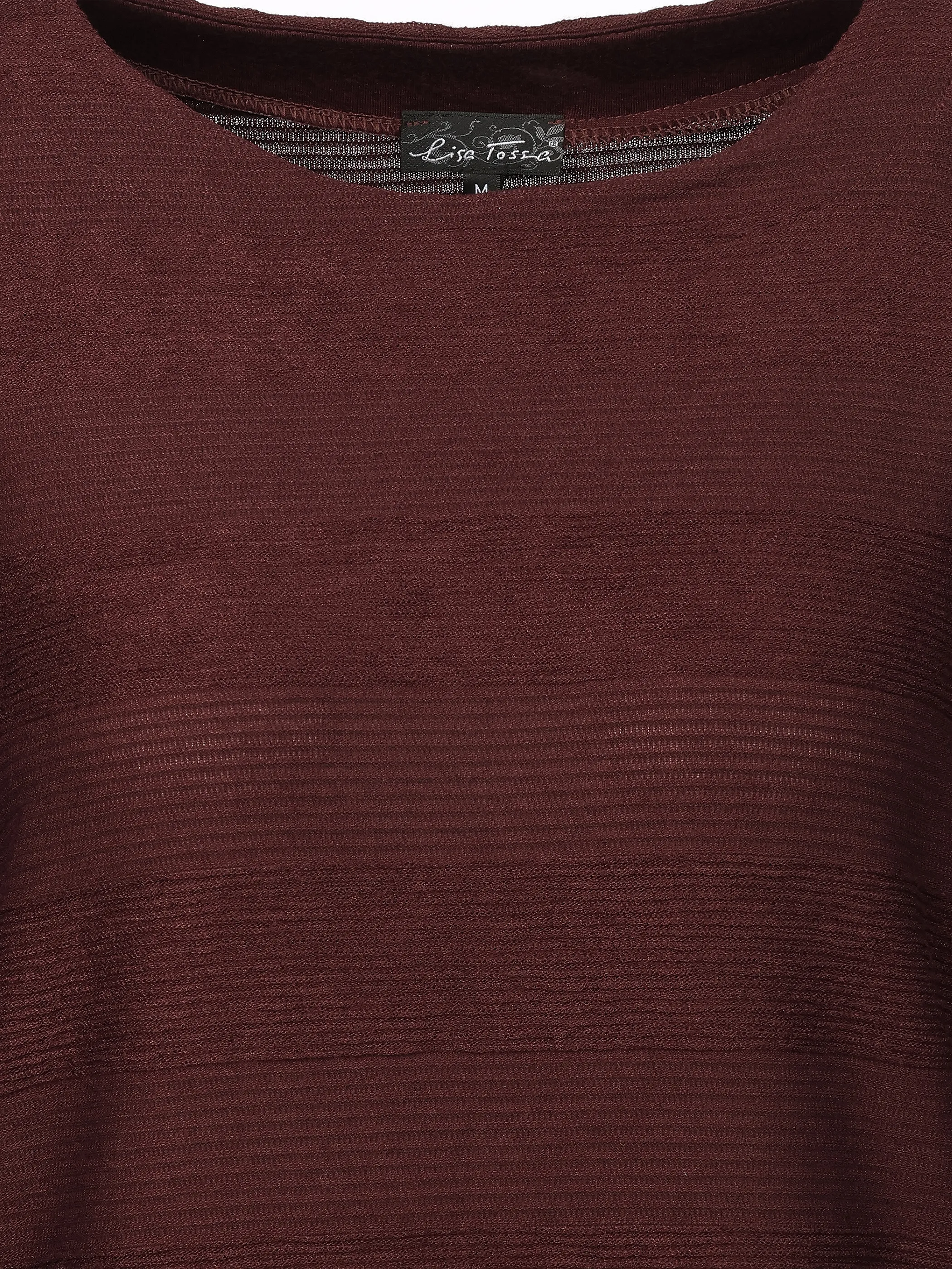 Lisa Tossa Da-Struktur-Ringel-Shirt Lila 913124 FUDGE 3