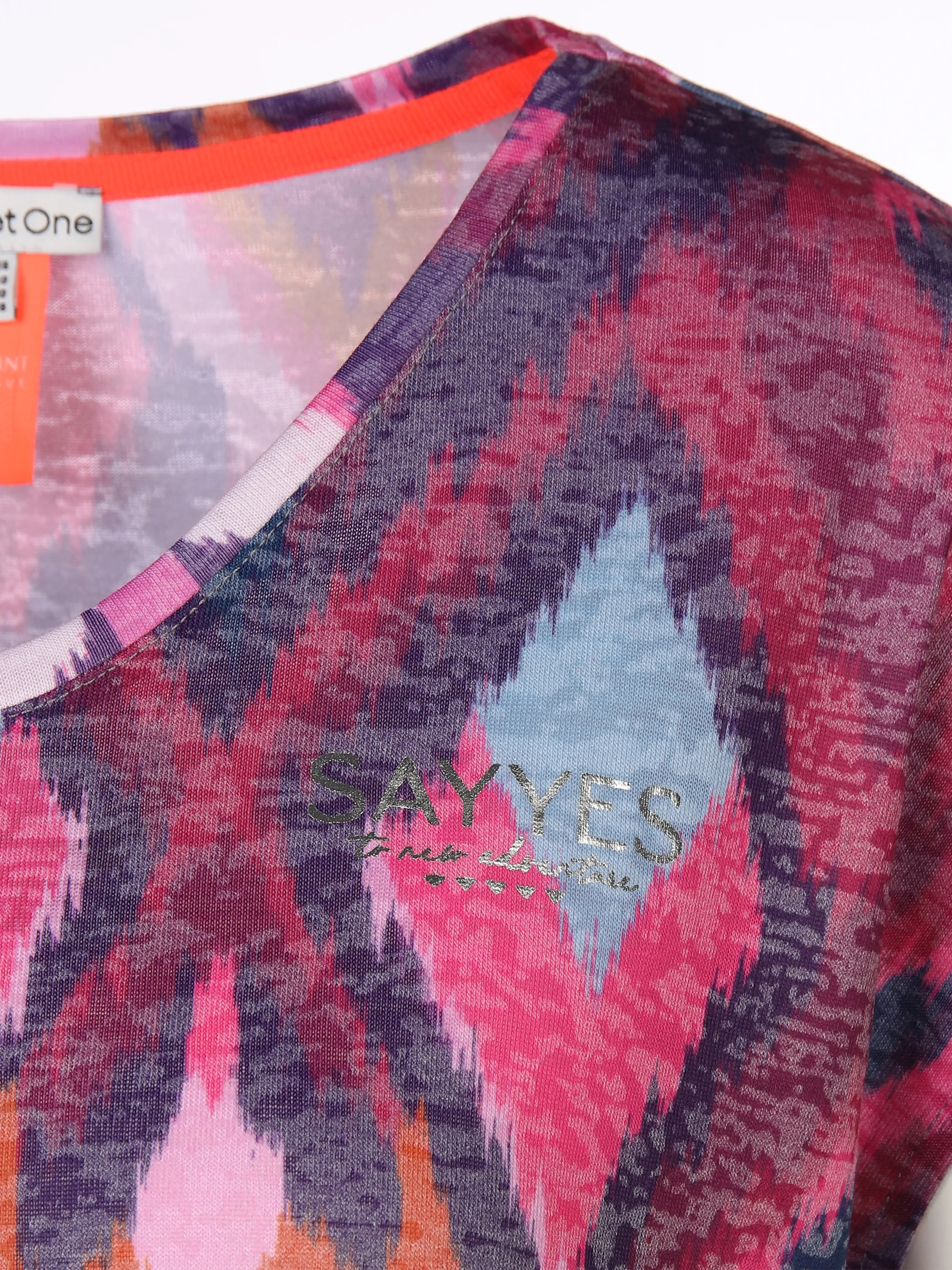 Street One A319610 LTD QR multicolor ikat burn de Rot 882166 34886 3