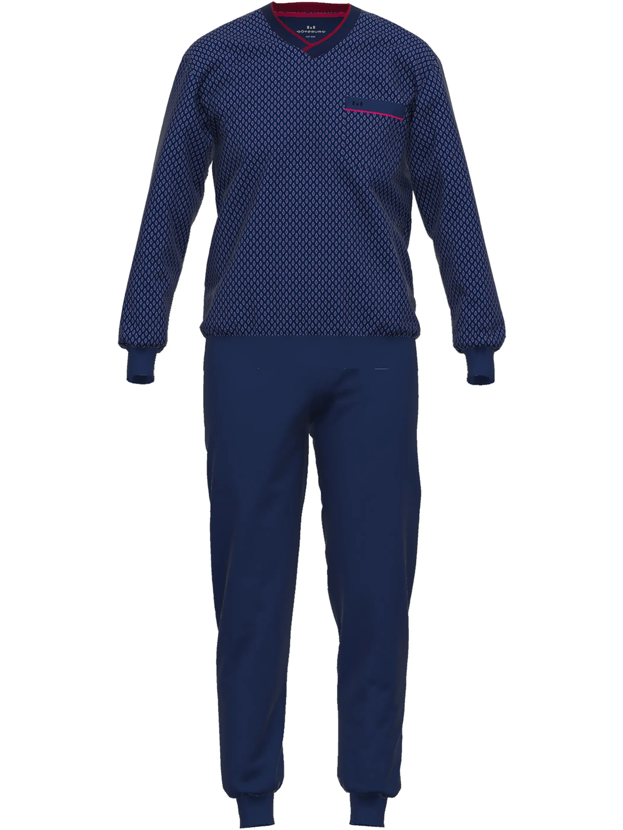 Götzburg 451381-4008 Pyjama, V-A Blau 696721 7013 1 Götzburg 451381-4008 Pyjama, V-A Blau 696721 7013 1