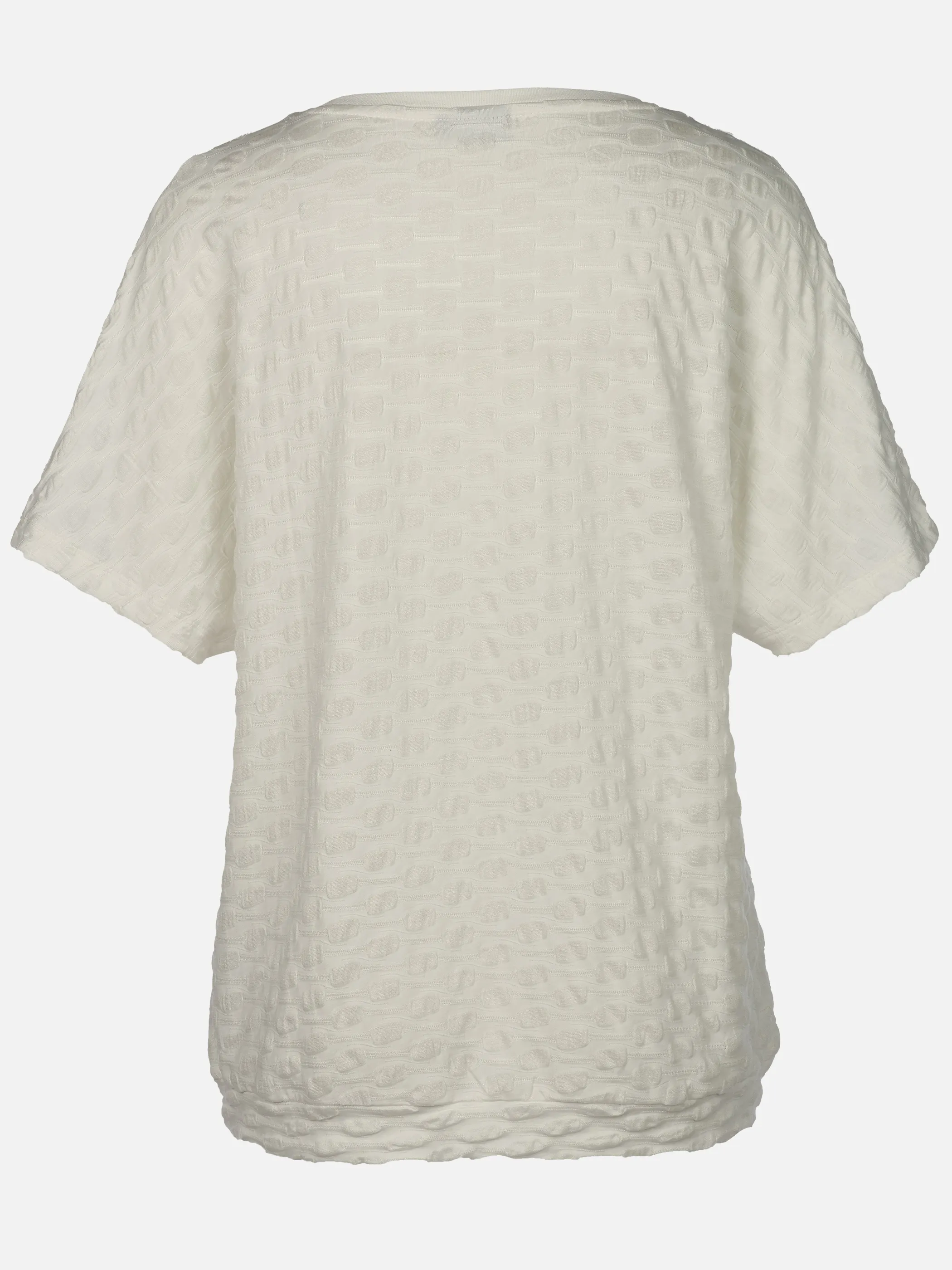 Lisa Tossa Da-Jacquard-T-Shirt Weiß 922078 WHITE 2