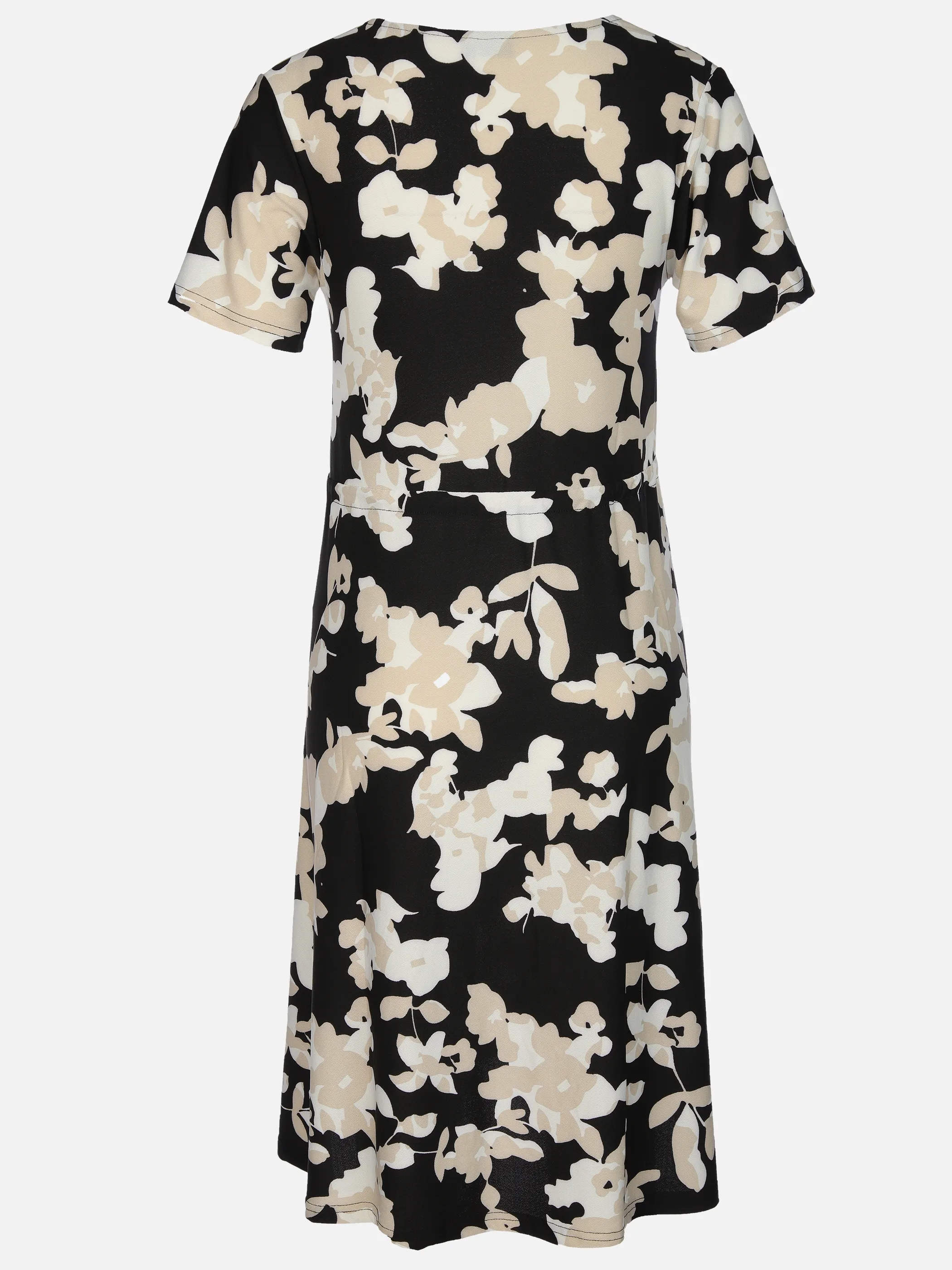 Sure Da-Jersey Kleid m. Print Schwarz 908110 SW 2