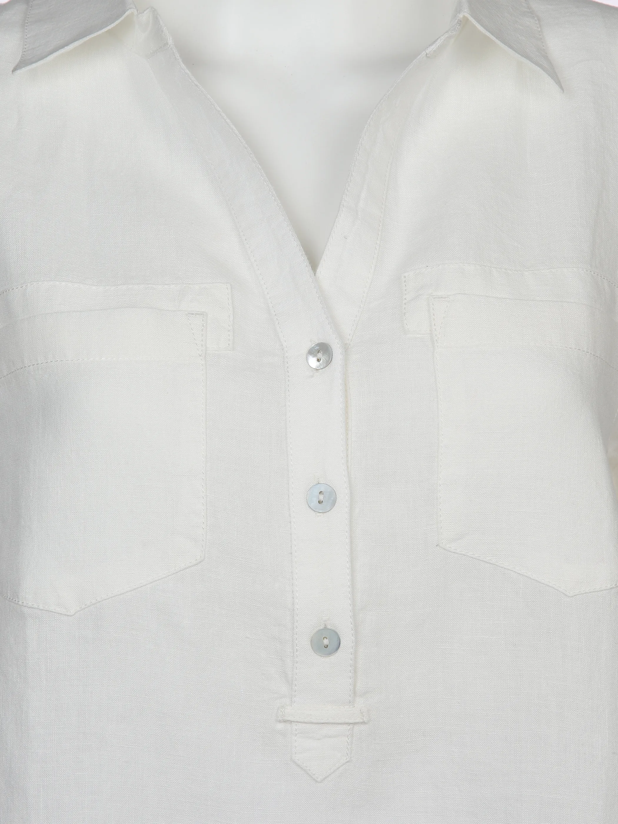 Lisa Tossa Da-Leinenbluse Weiß 890384 OFFWHITE 3 Lisa Tossa Da-Leinenbluse Weiß 890384 OFFWHITE 3