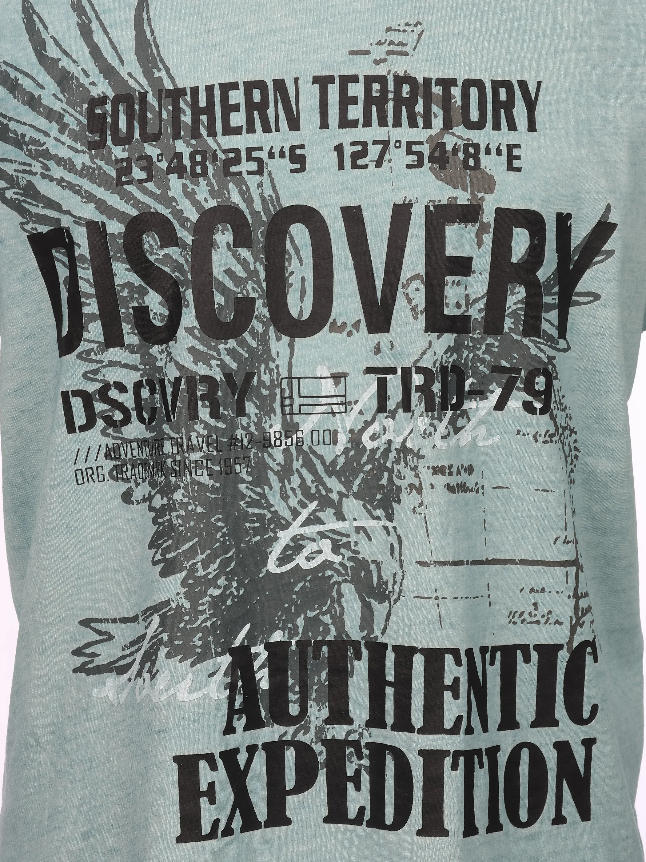Southern Territory He. Muscleshirt oilwash Blau 926172 AQUA 3