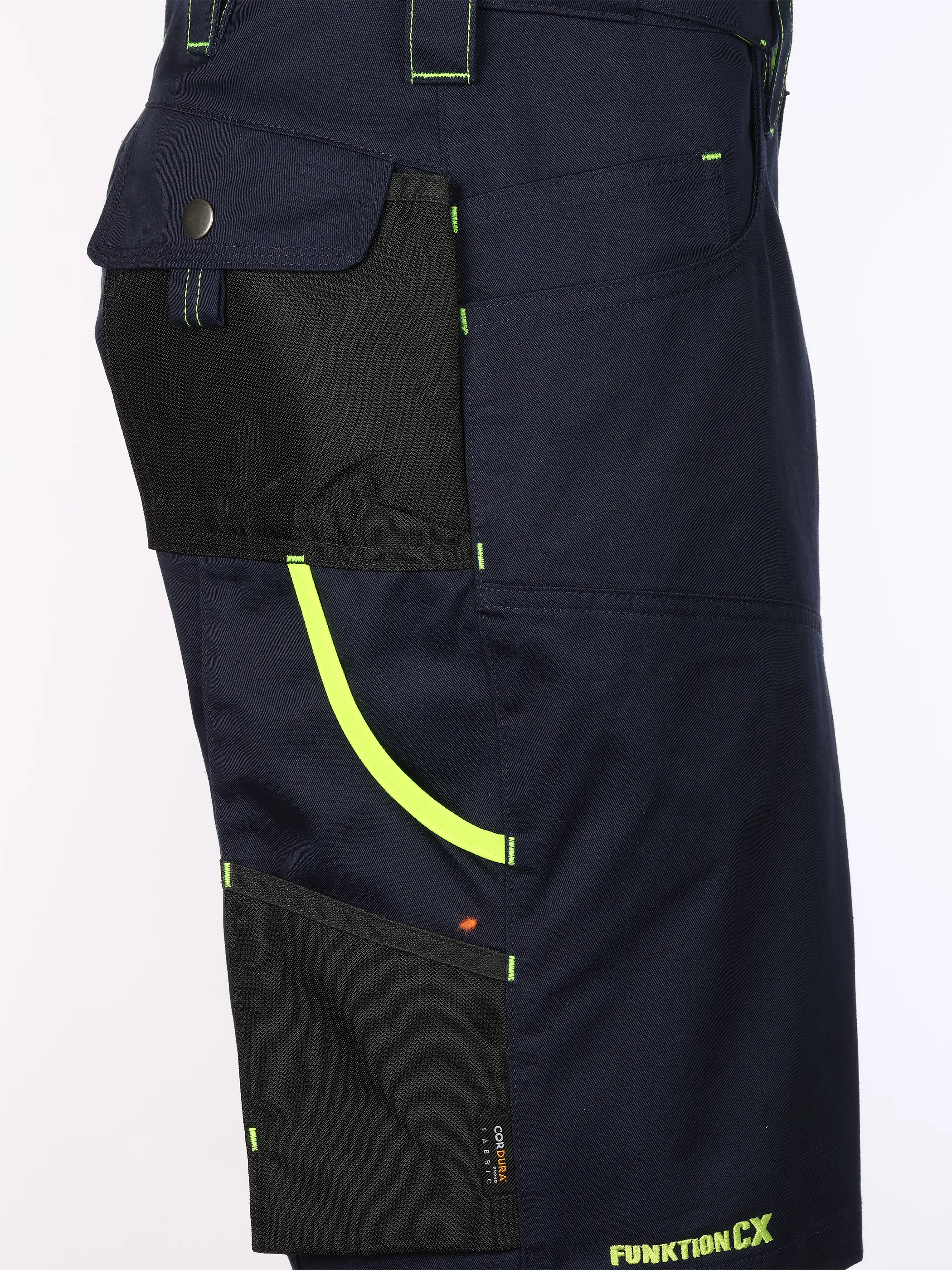 Worker He. Workershorts Neon Blau 923264 NAVY/GELB 4