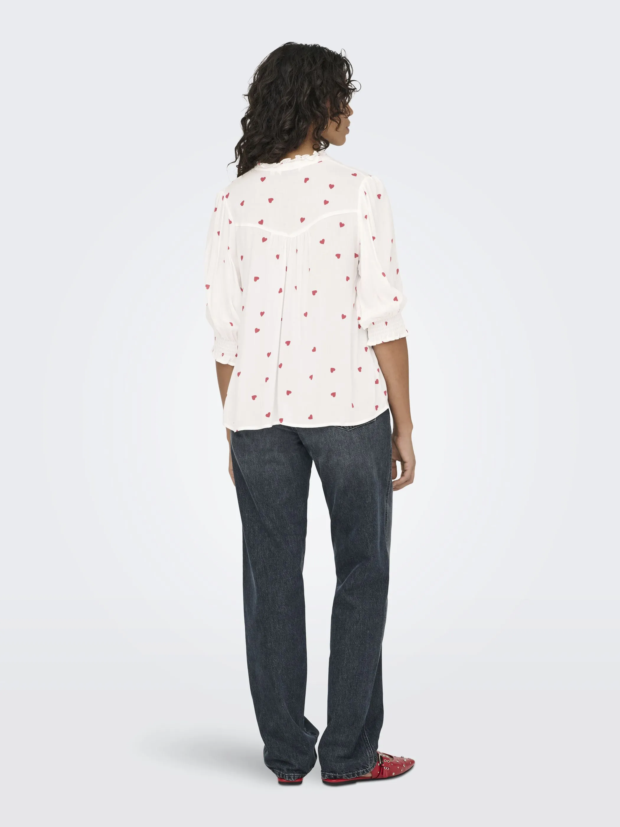 Only 15332997 ONLRAYA 3/4 SHIRT WVN Weiß 906669 177922019 5