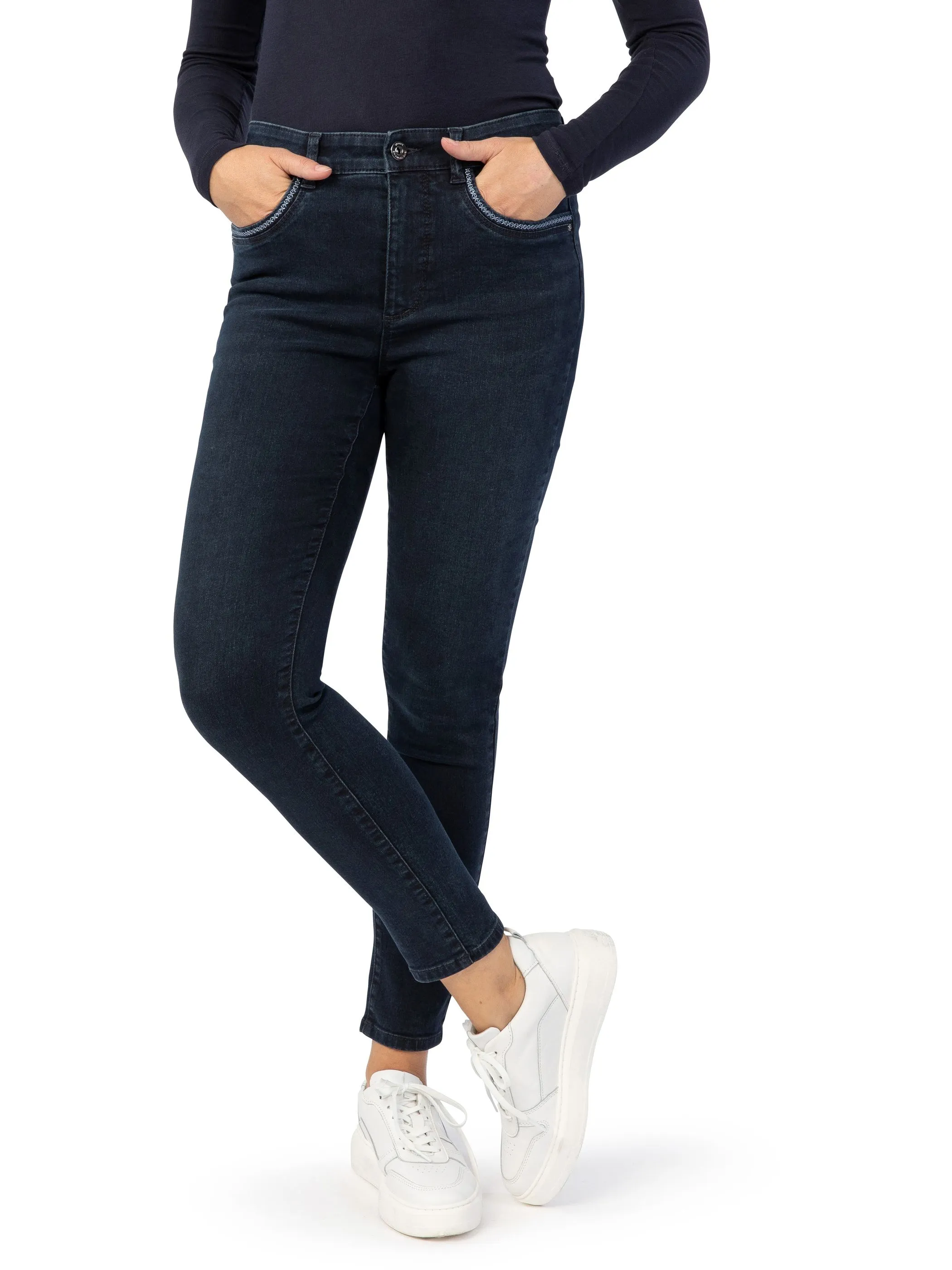 Stooker DOB 22600450007772 Da. Hosen lang, Blau 874284 7772 5