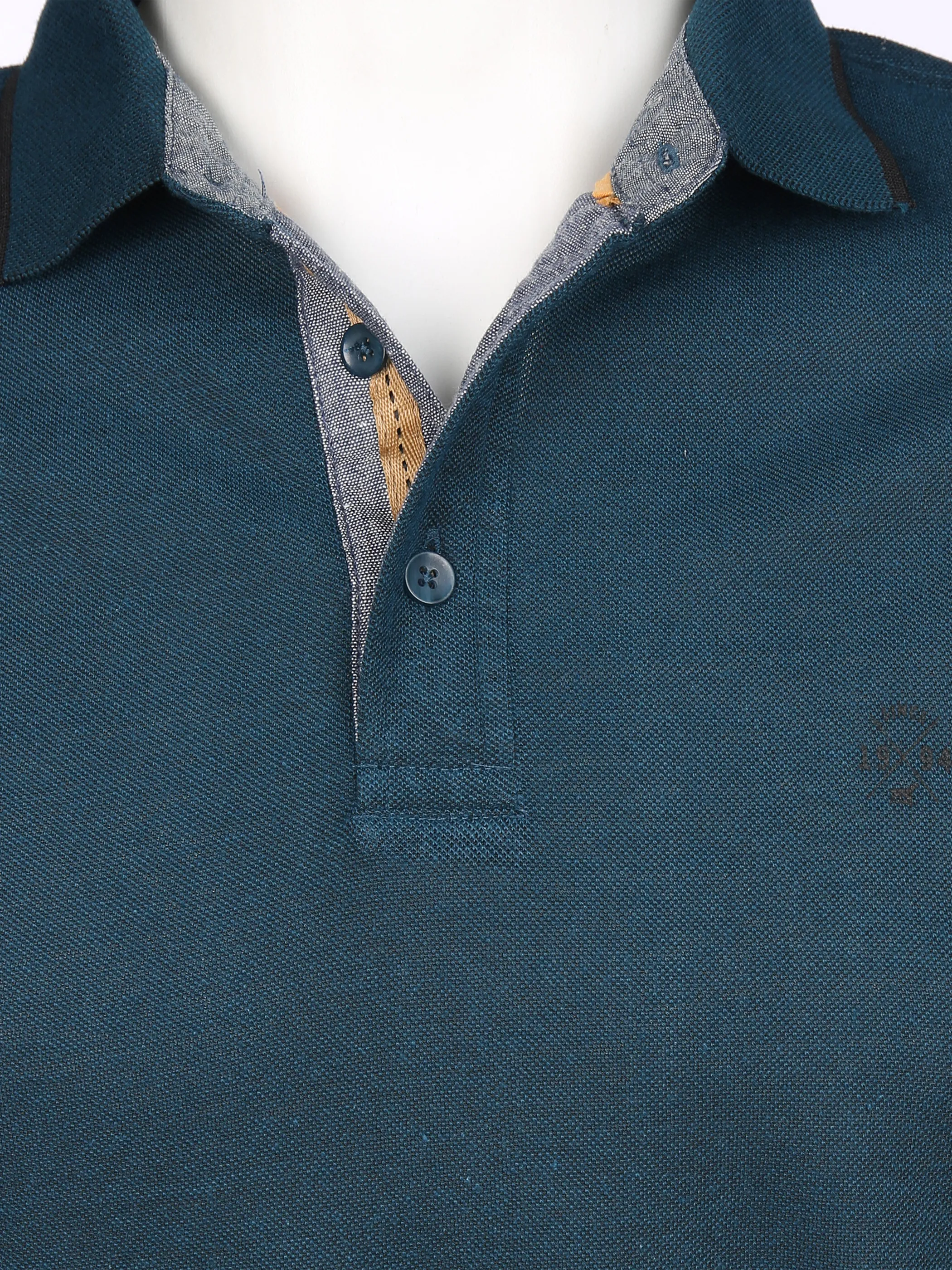 Jim Spencer He. Poloshirt 1/1 Arm meliert Grün 857079 PETROL 3 Jim Spencer He. Poloshirt 1/1 Arm meliert Grün 857079 PETROL 3