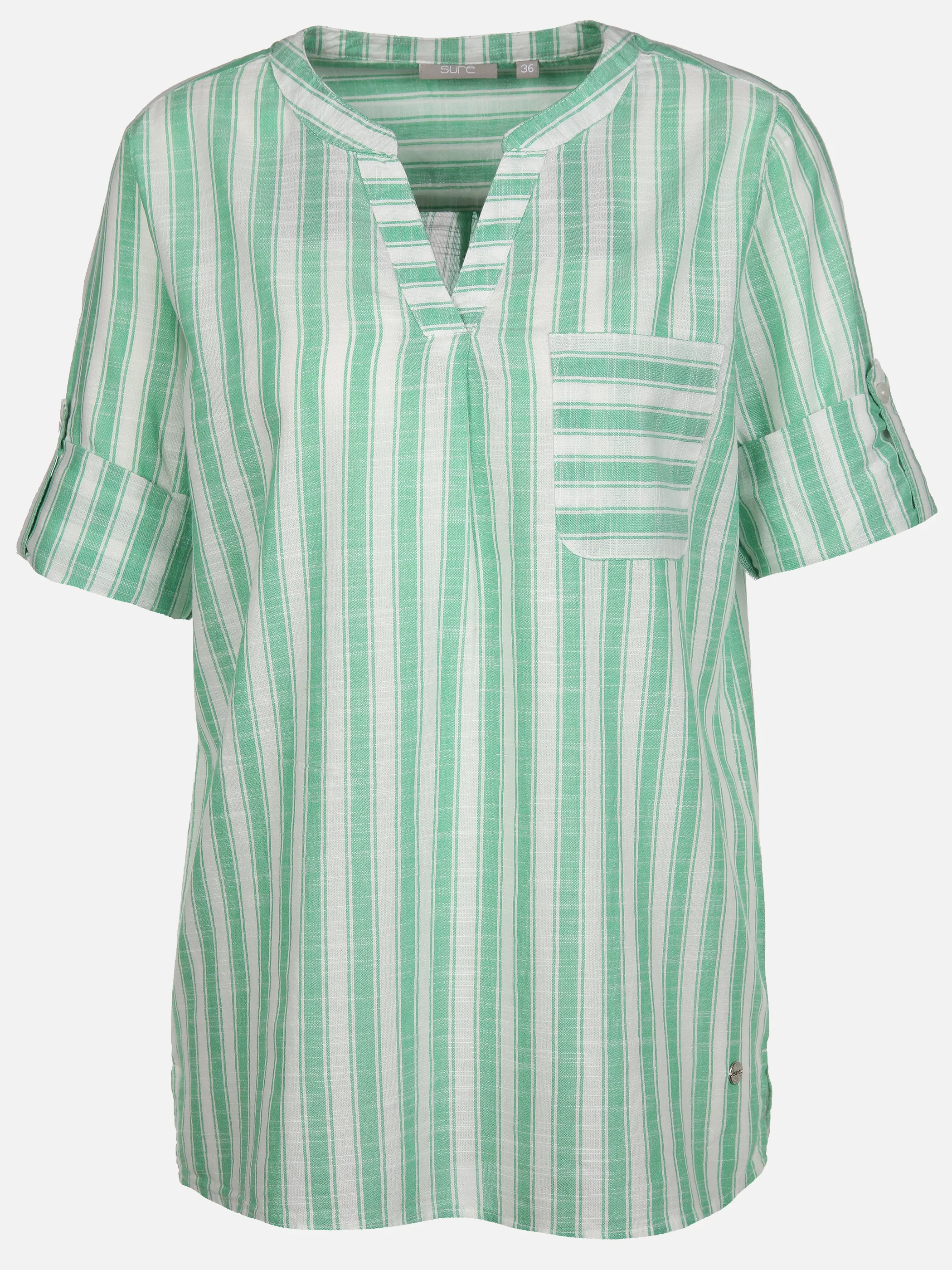 Sure Da-Bluse m. 3/4 Arm Grün 890415 IRISHGREEN 1 Sure Da-Bluse m. 3/4 Arm Grün 890415 IRISHGREEN 1