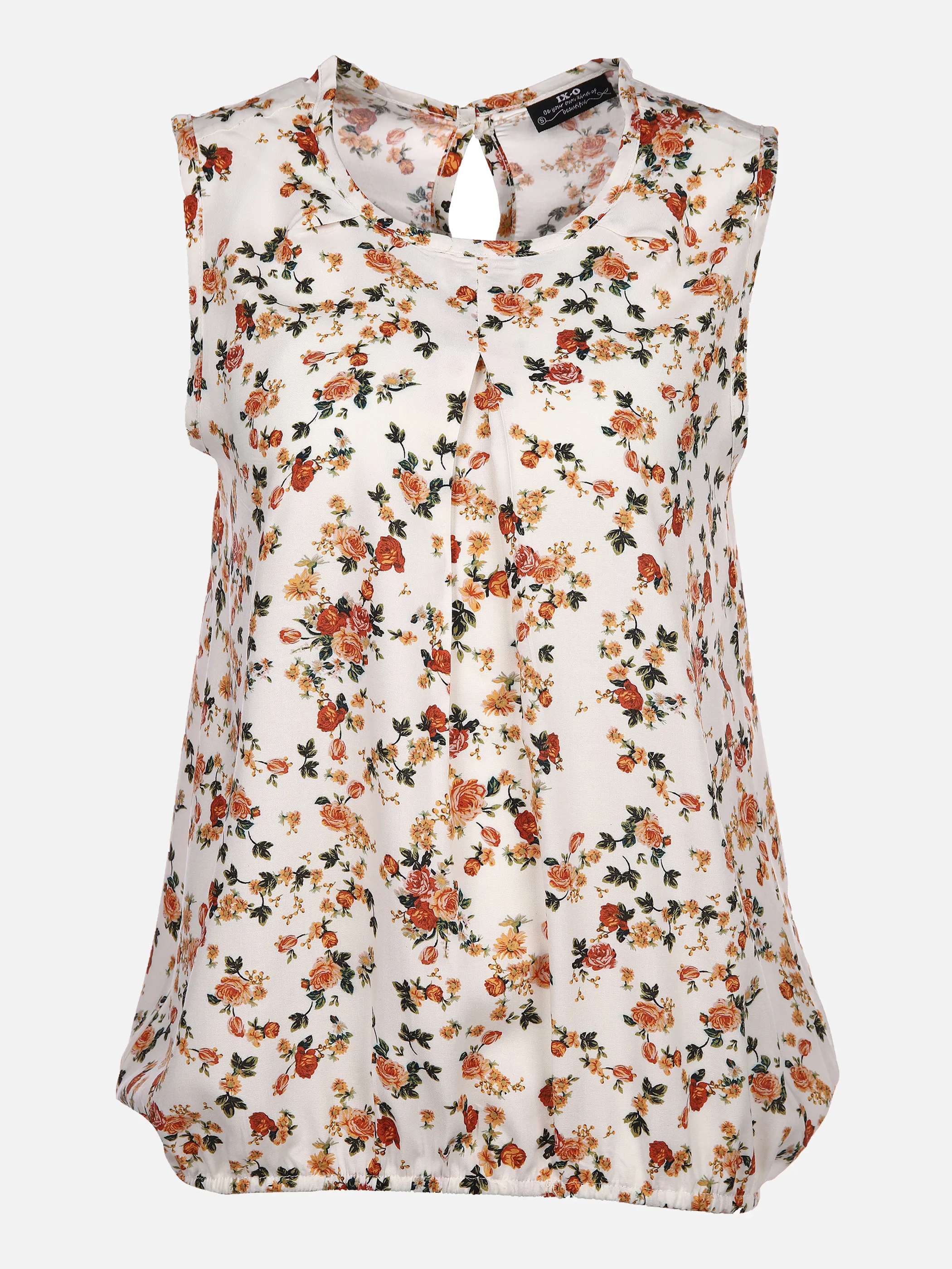 IX-O YF-Da-Bluse, Rundhals Weiß 852274 BEIGE 1