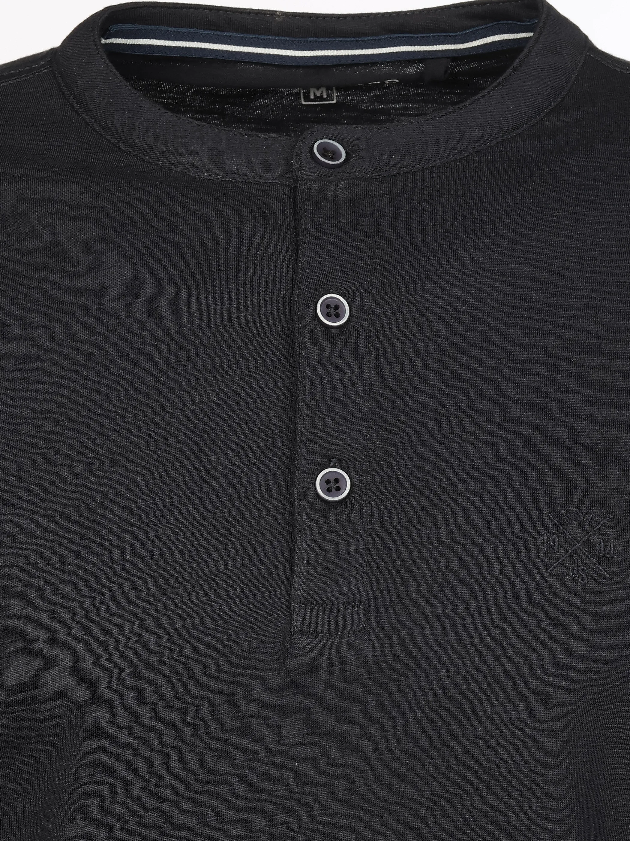 Jim Spencer He. Henleyshirt 1/1 Arm basic slub Blau 930712 NAVY 3