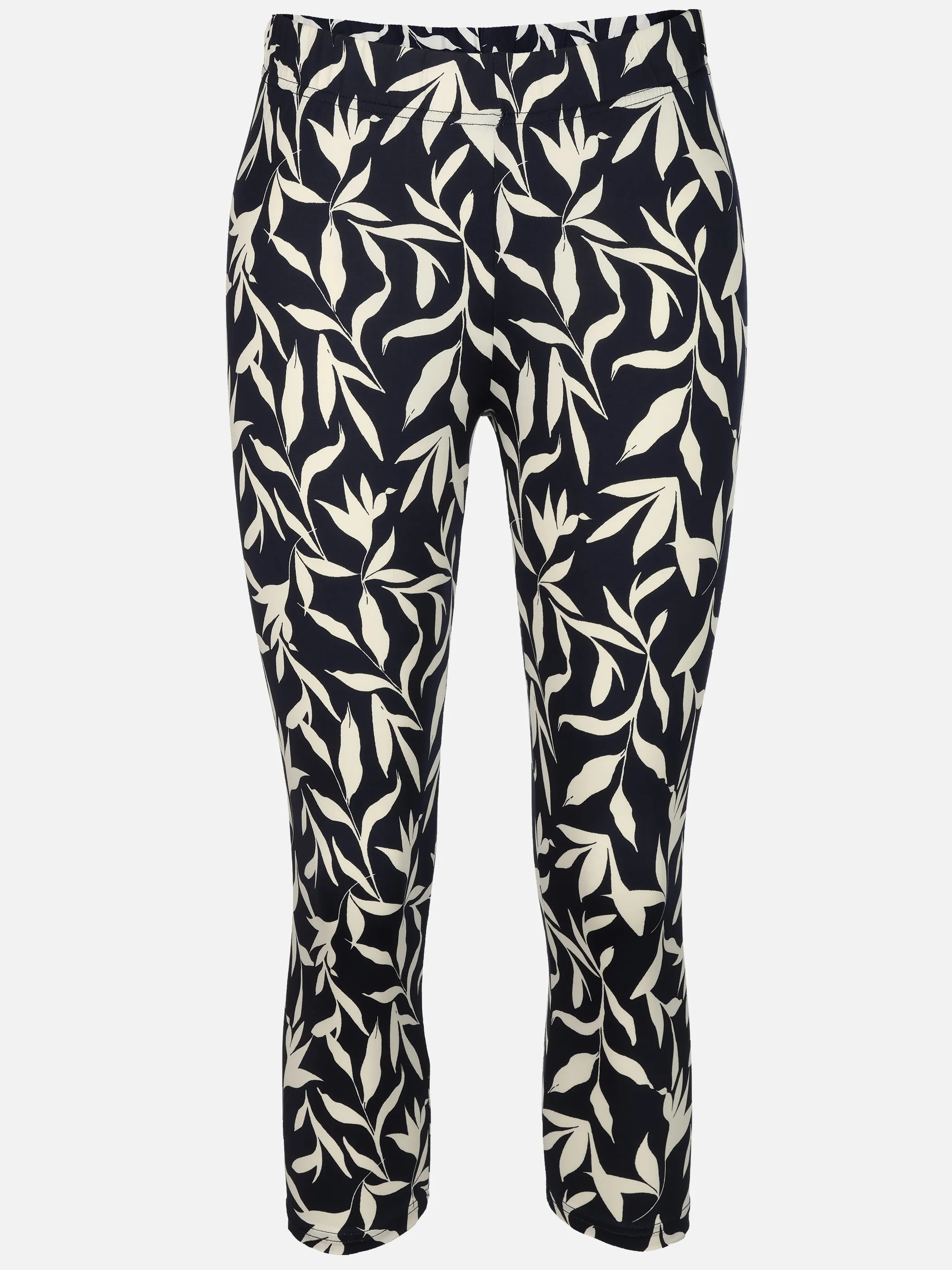 Sure Da-Capri-Leggings m. Print Marine 928063 LEAVES 1