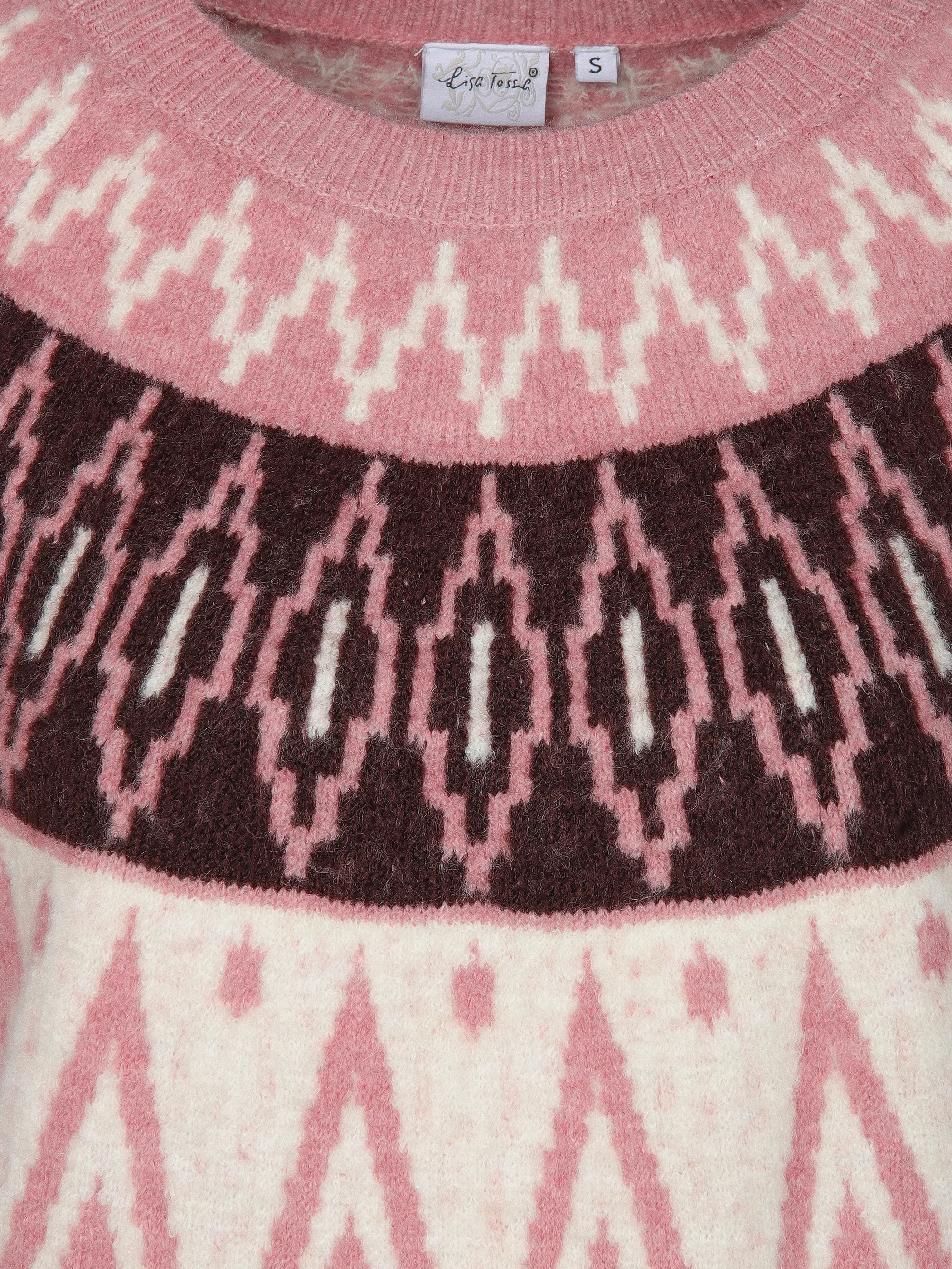 Lisa Tossa Da-Norweger-Pullover Rosa 913318 ROSE 3