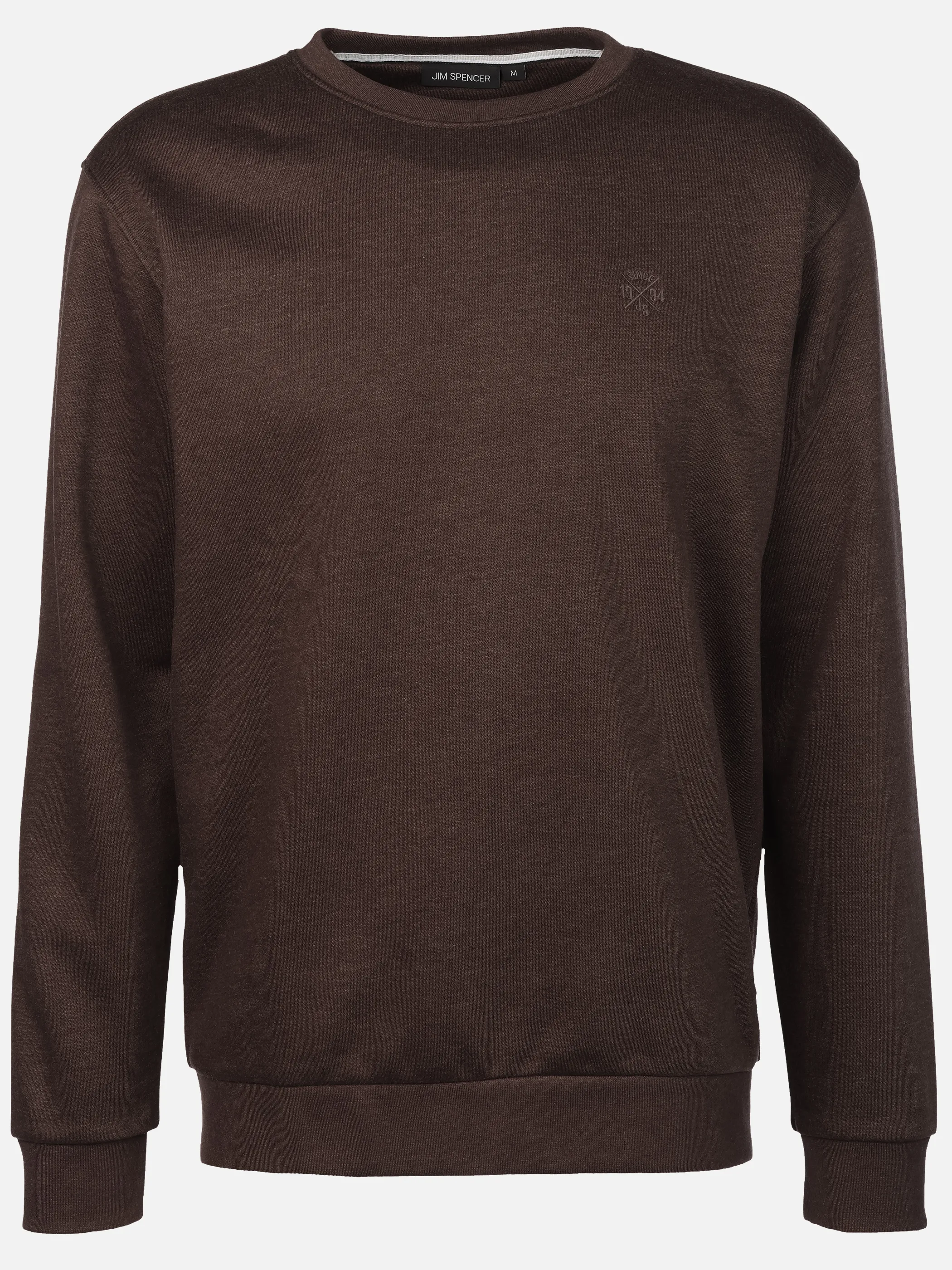 Jim Spencer He. Sweatshirt uni seasonal Braun 919313 SCHOKO MEL 1