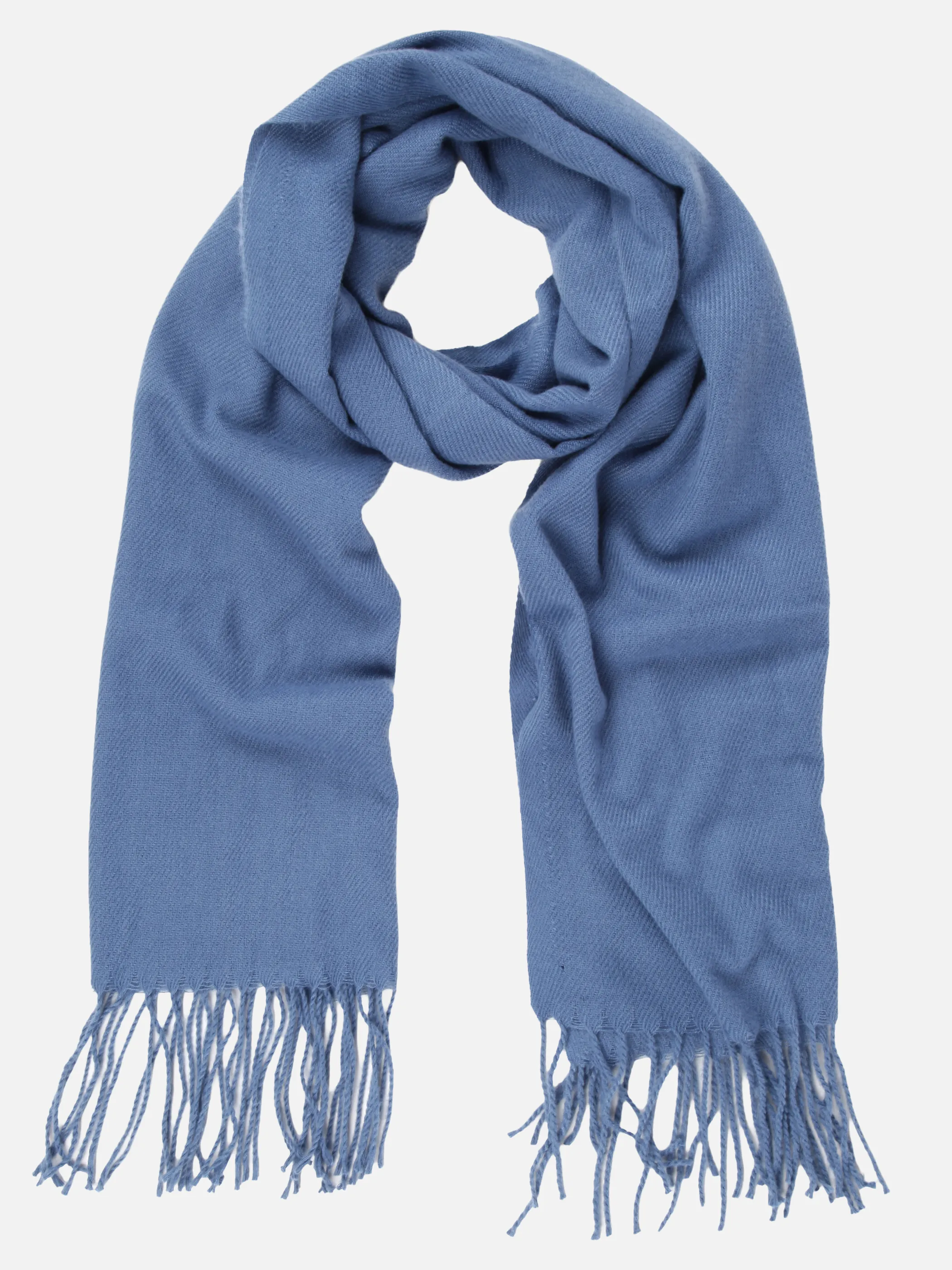 Sure Da-Schal m. Fransen Blau 929411 BLAU 1