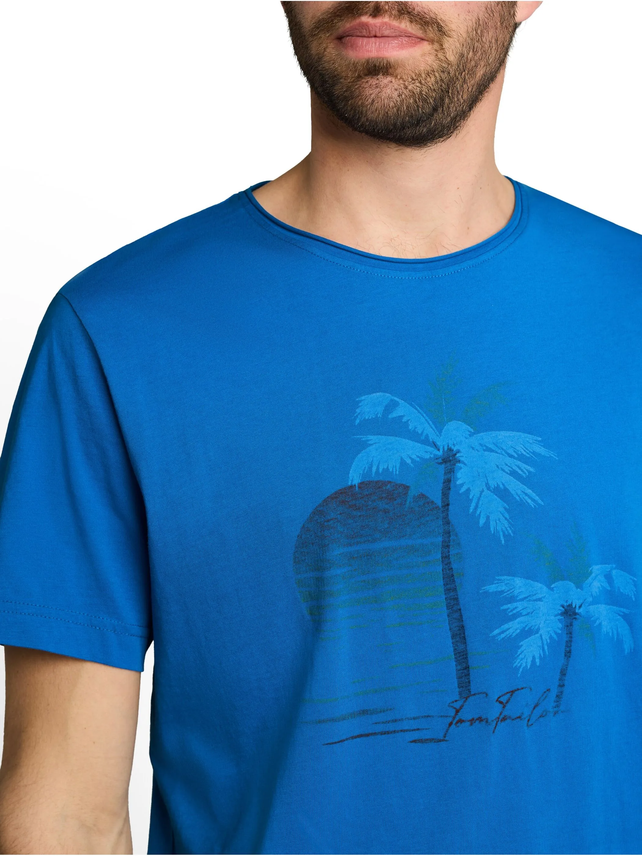 Tom Tailor 1051500 printed t-shirt Blau 926460 40139 3