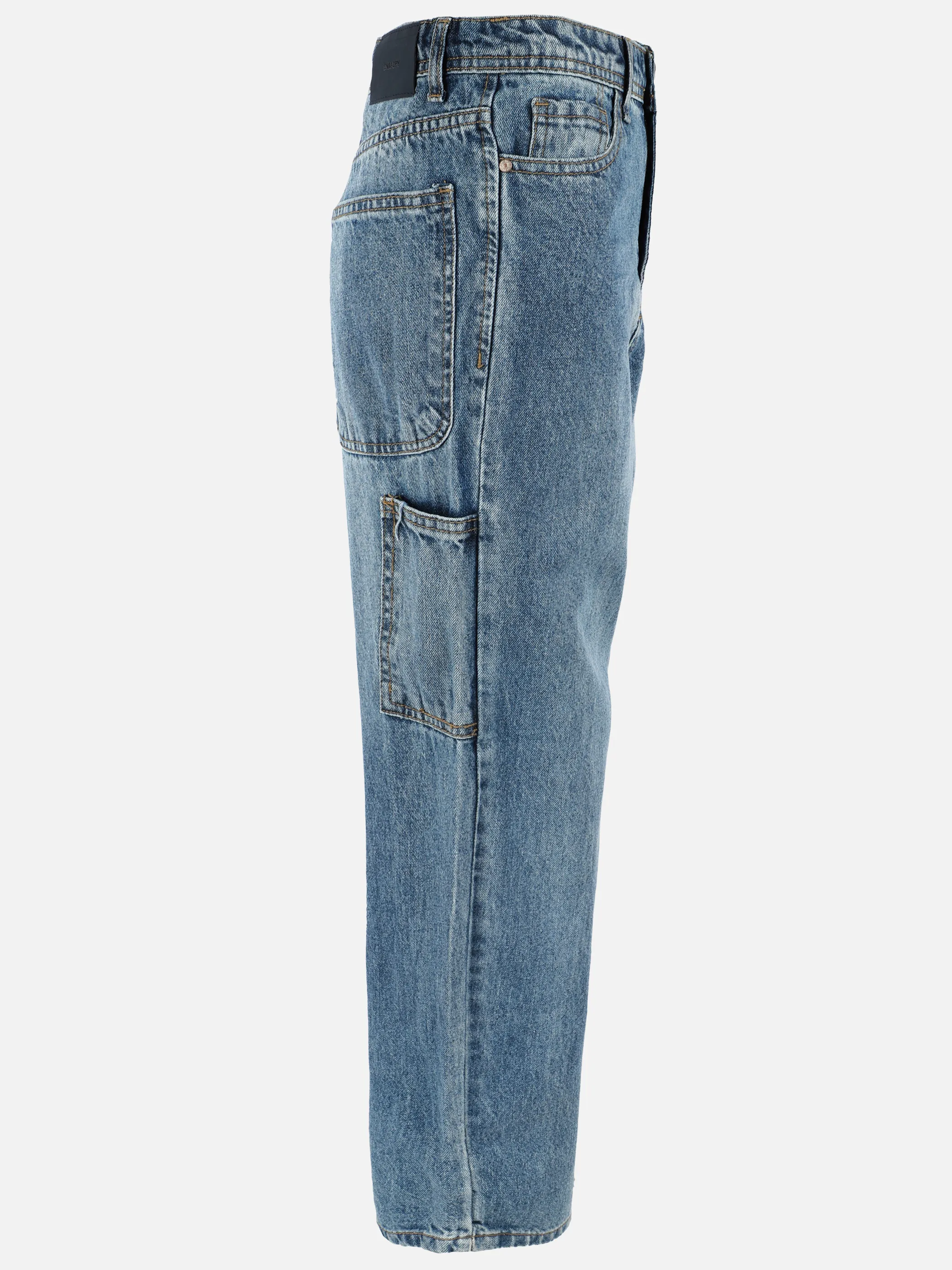 One Way KJ Jeans, washed worker denim in blau denim Blau 913957 BLAU DENIM 3