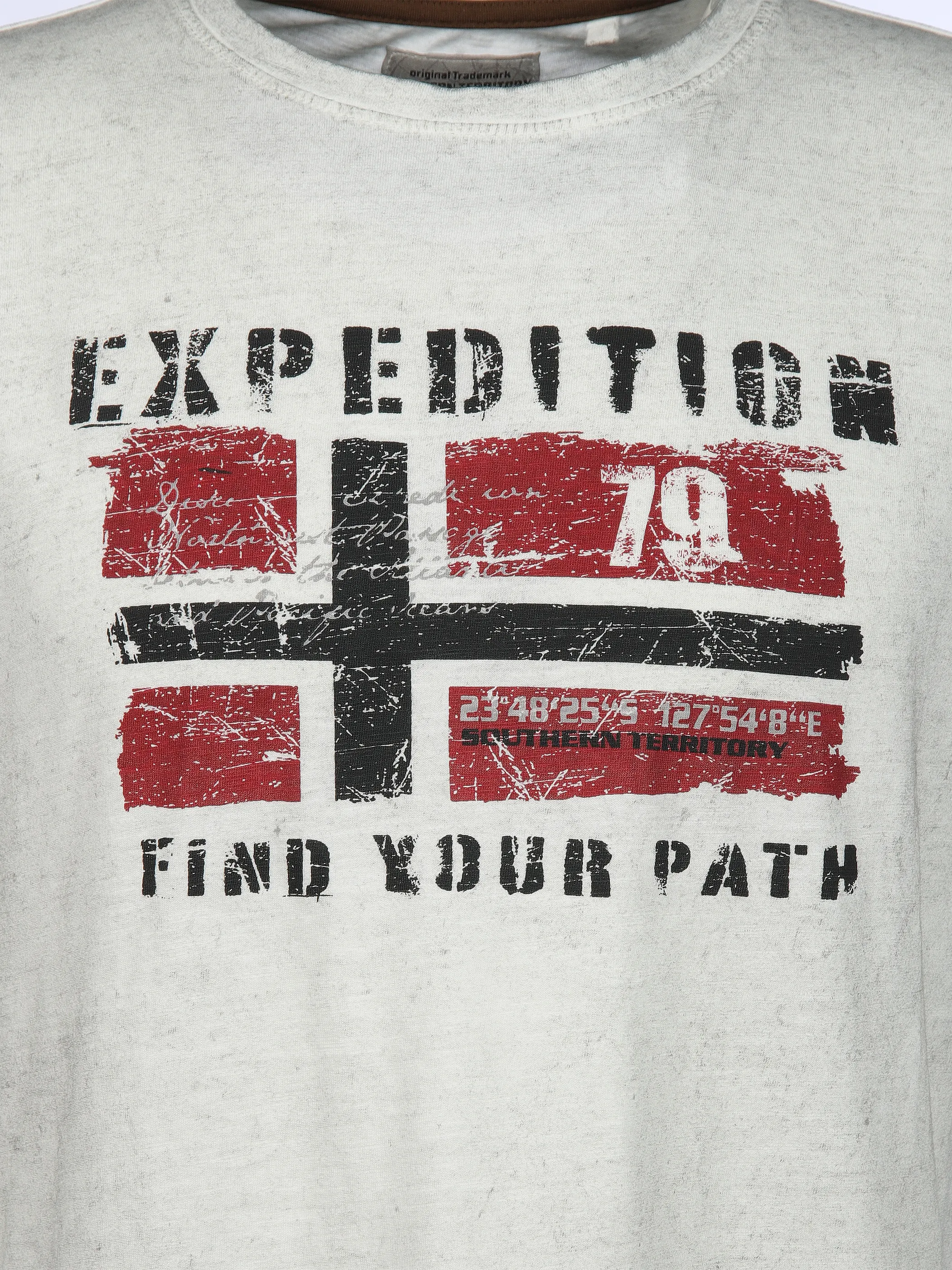 Southern Territory He. T-Shirt 1/2 Arm Logo oilwash Weiß 905105 OFF WHITE 3