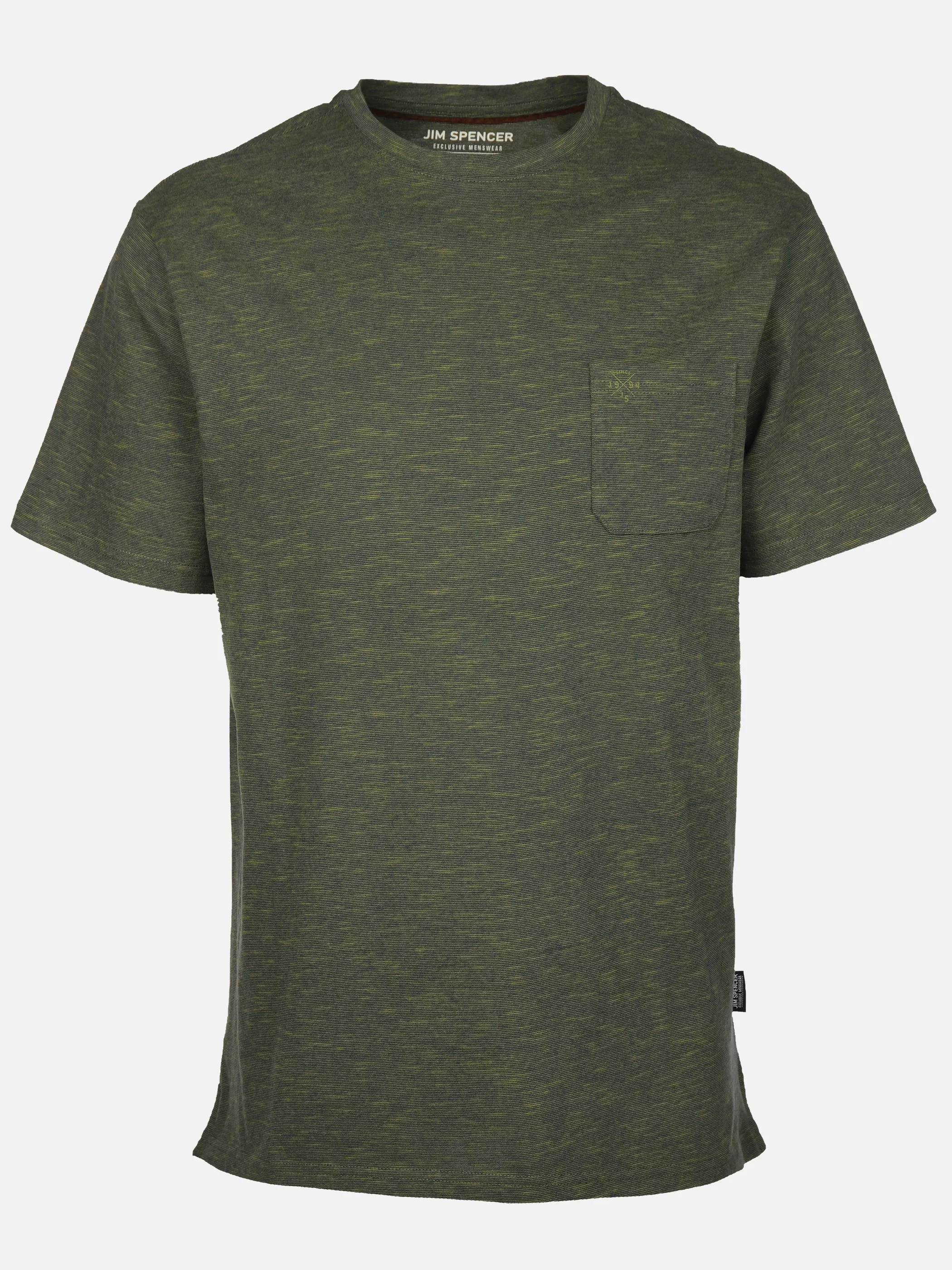 Jim Spencer He. T-Shirt 1/2 Arm grindle Oliv 910839 OLIVE 1