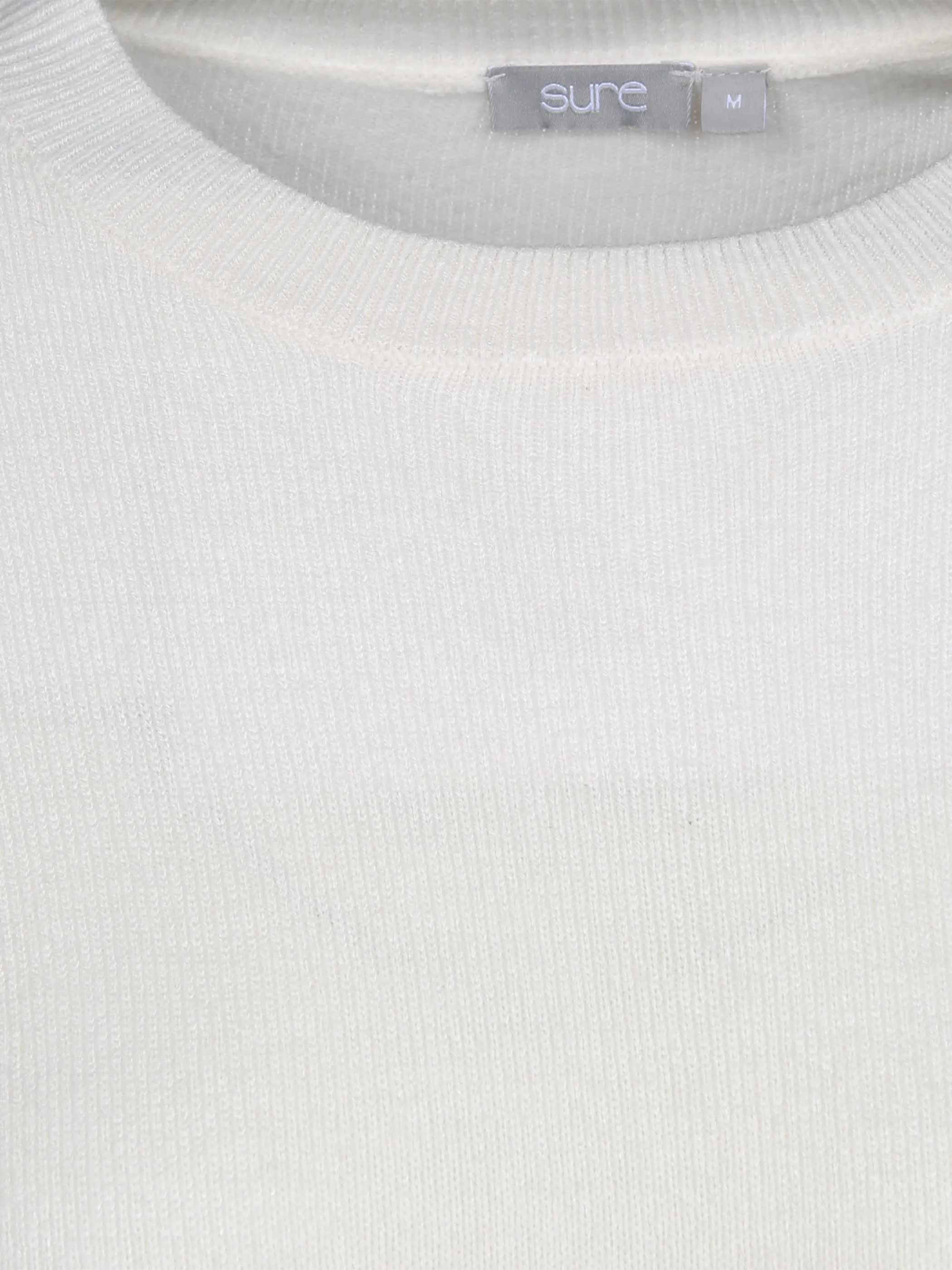 Sure Da-Rundhals-Pullover wie Cashm Weiß 856106 CREME 3