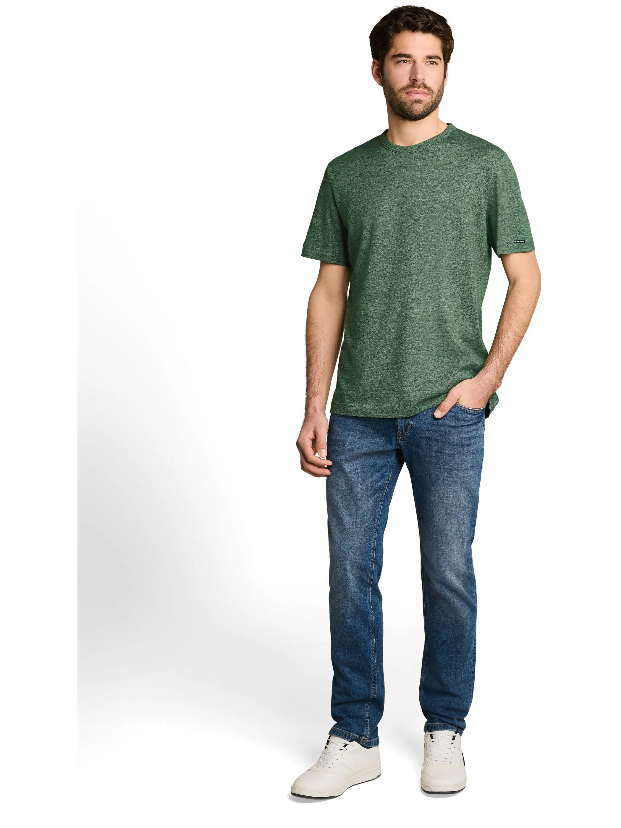 Tom Tailor 1051508 fine striped t-shirt Grün 926463 35219 4