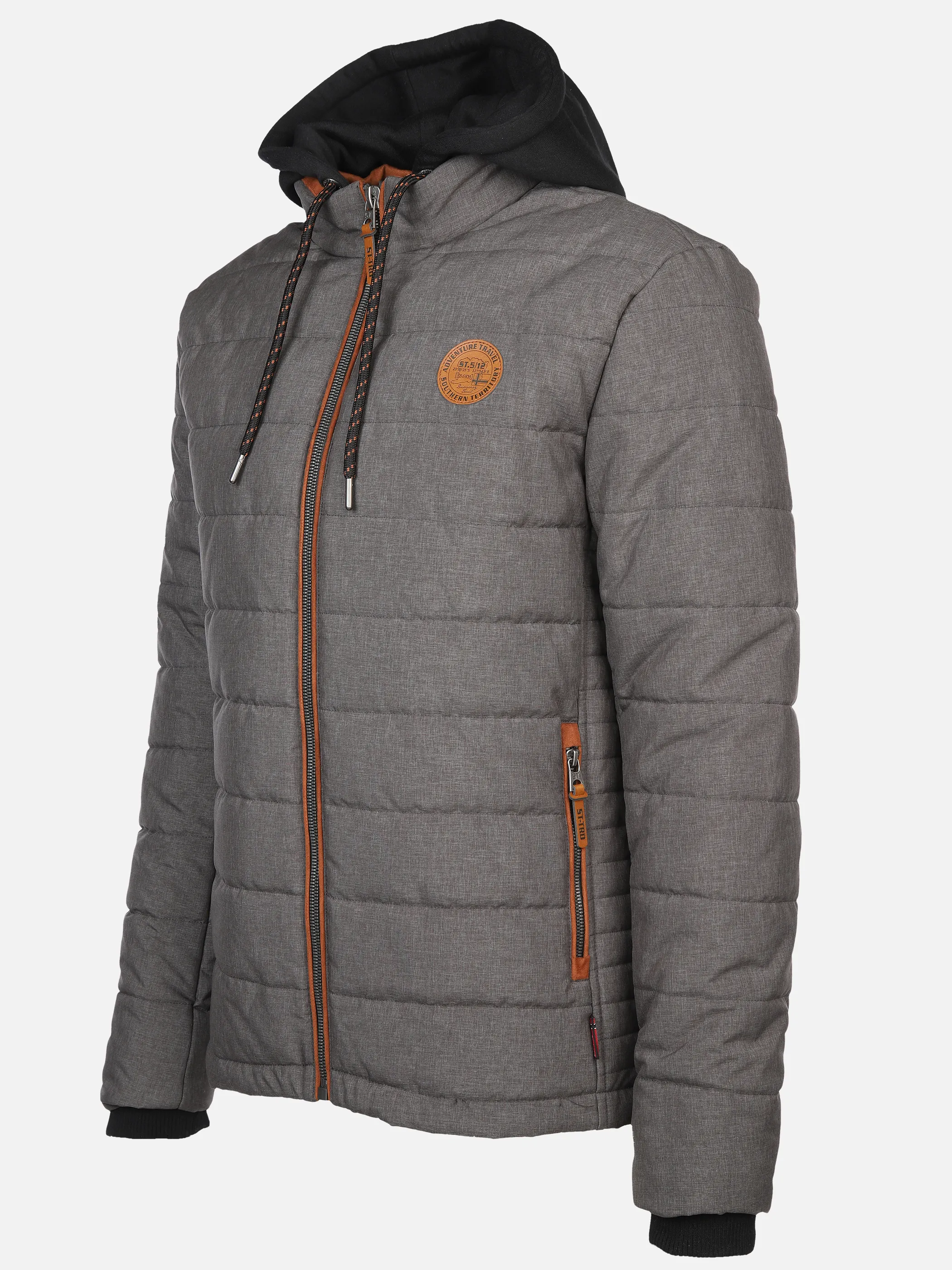 Southern Territory He. Steppjacke melange Grau 880529 GREY MEL 3