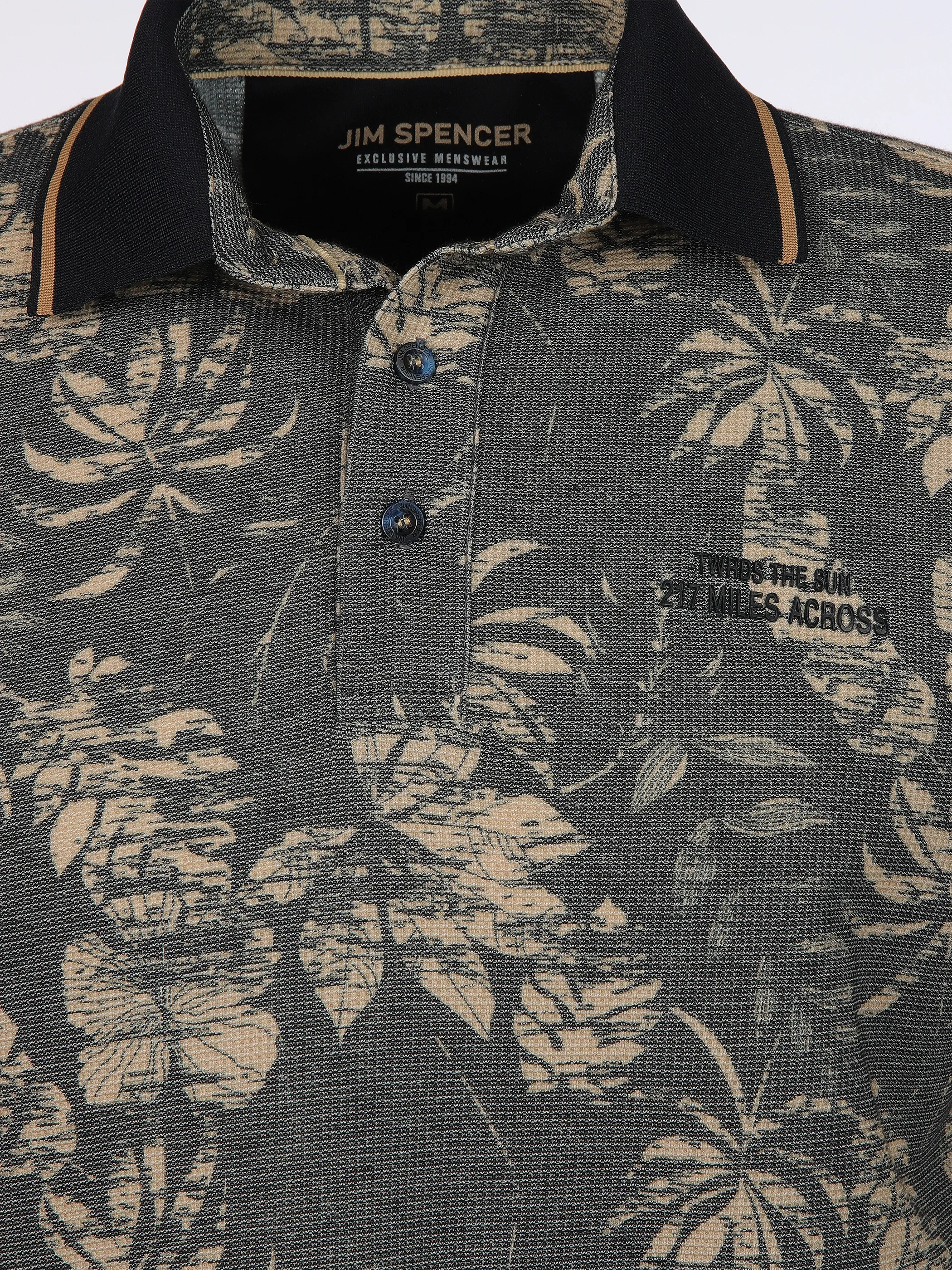 Jim Spencer He. Poloshirt 1/2 Arm waffle Blau 911139 NAVY 3