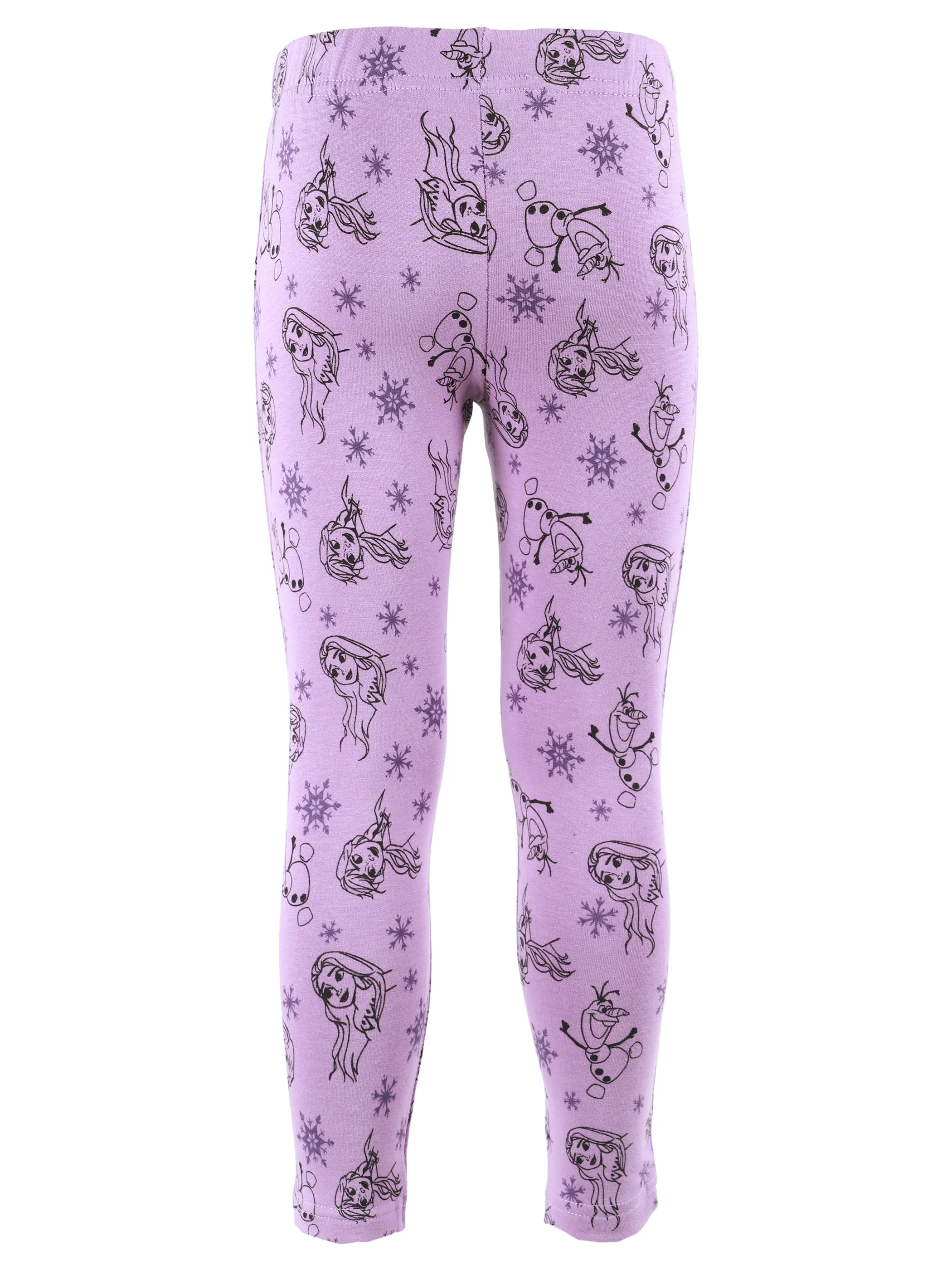 Frozen KM Leggings mit Schneeflocken/Olaf/Elsa AOP Lila 914103 LILA 2