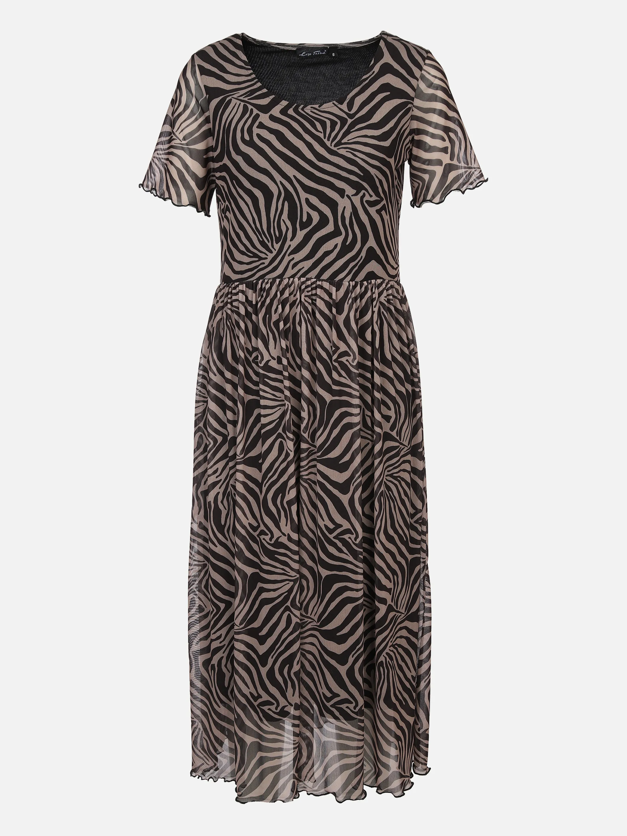 Lisa Tossa Da-Meshkleid m. AOP Schwarz 879047 SCHW/SAND 1