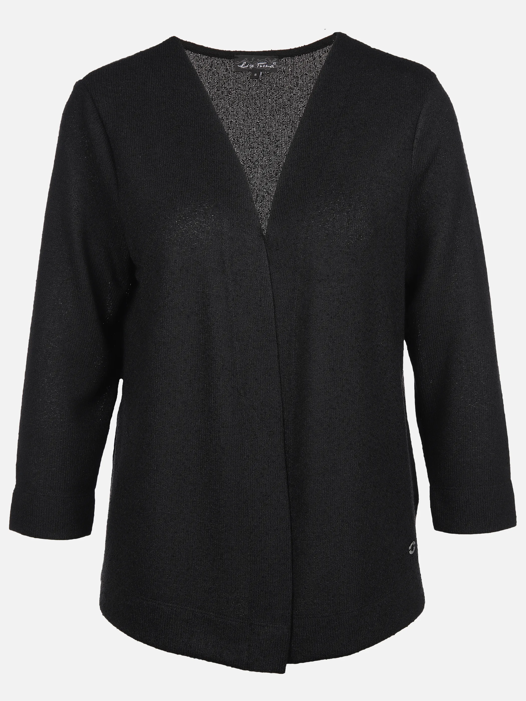 Lisa Tossa Da-Cardigan in Boucle-Optik Schwarz 893238 SCHWARZ 1