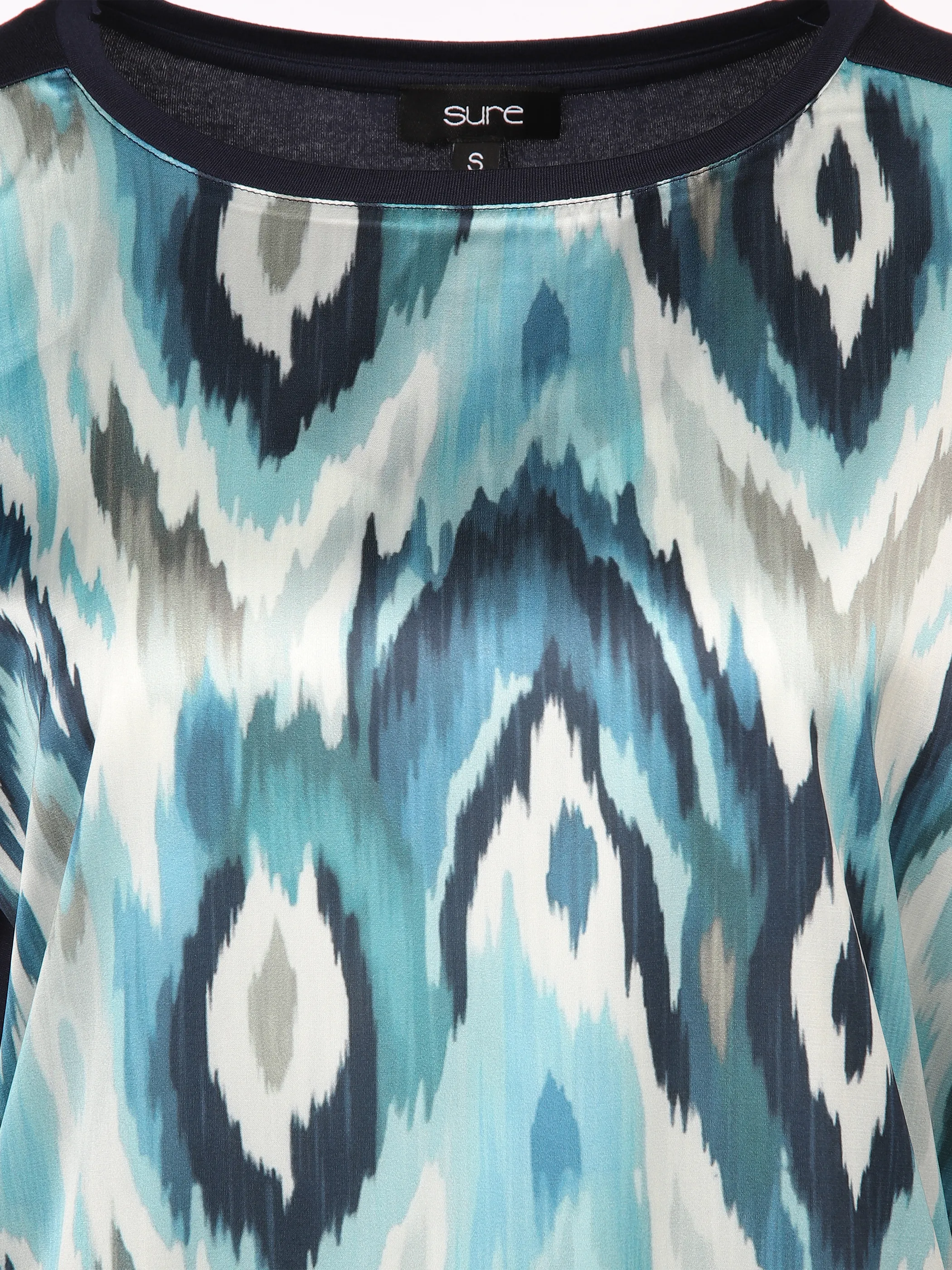 Sure Da-Materialmix-Shirt Türkis 900738 AQ/PE/MA 3 Sure Da-Materialmix-Shirt Türkis 900738 AQ/PE/MA 3