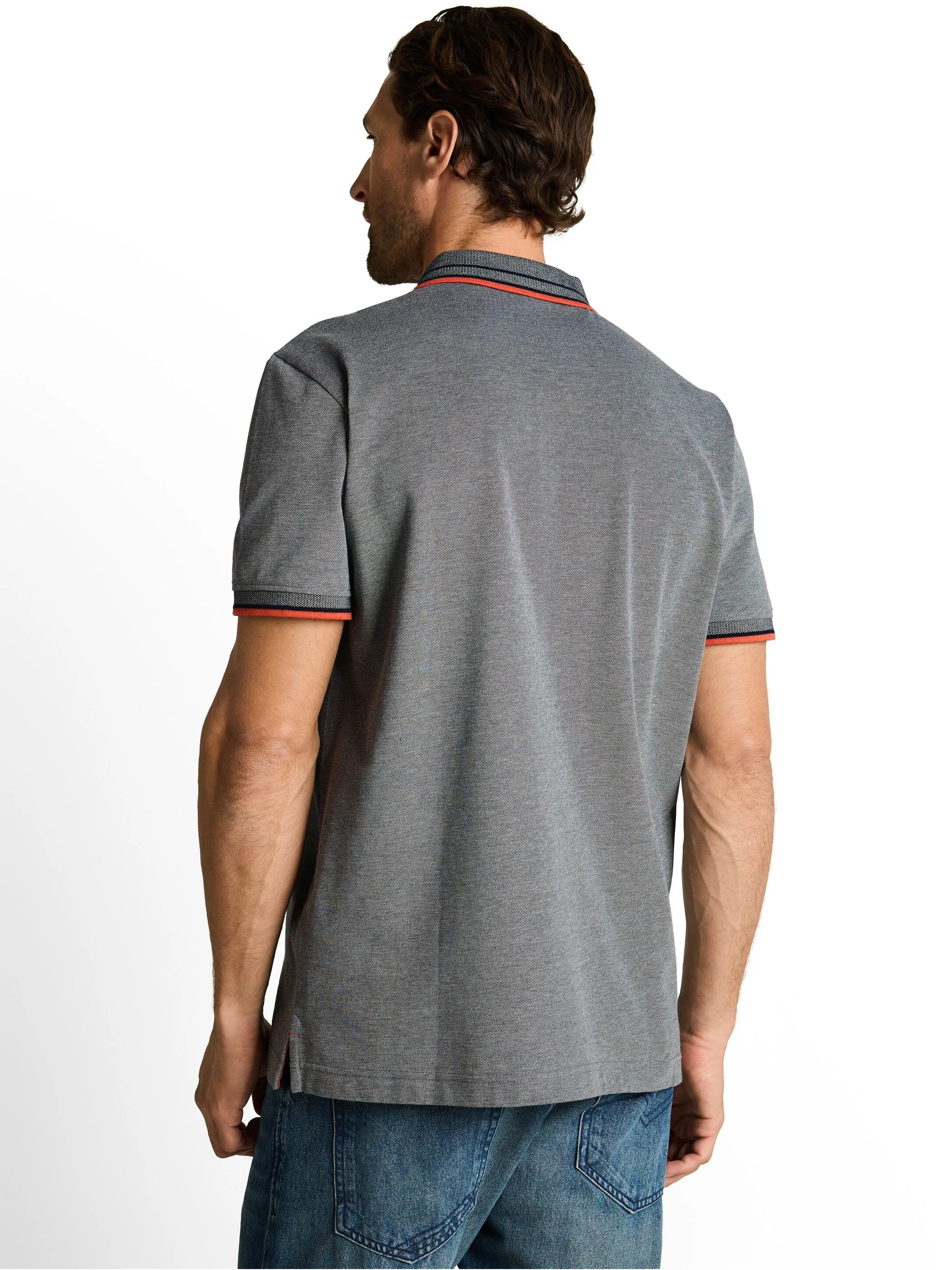 Tom Tailor 1050778 NOS printed polo Grau 922100 40049 2