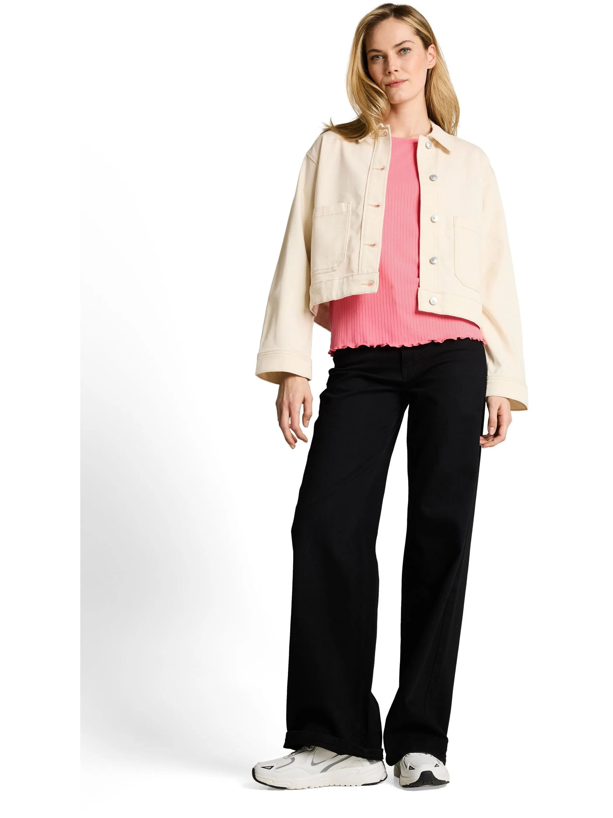 Tom Tailor 1051226 T-Shirt boxy rib Pink 926016 40506 4