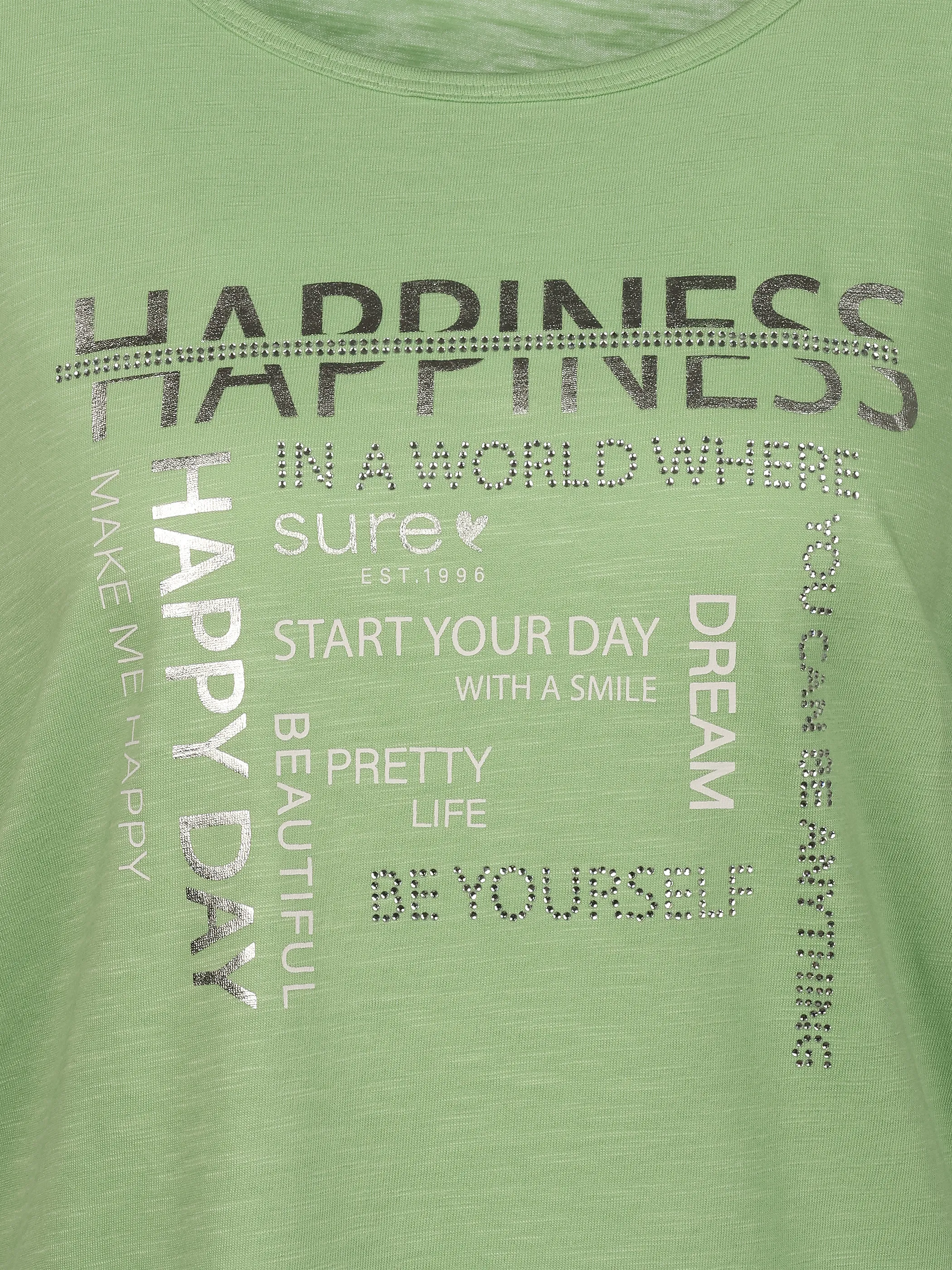 Sure Da-T-Shirt m. Frontprint Grün 922189 GREEN 3