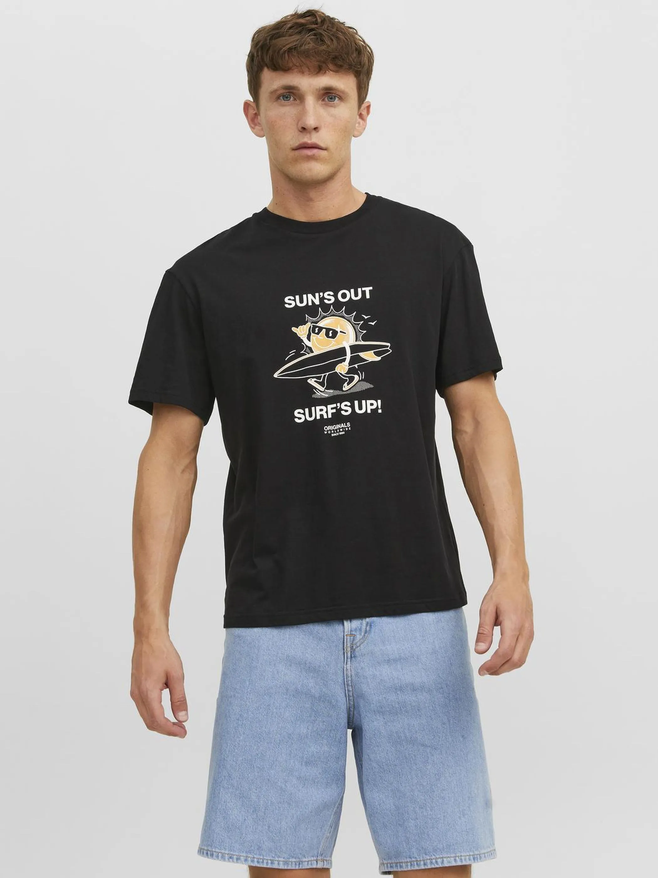 Jack Jones 12238164 JORTOONIE TEE SS CREW Schwarz 877747 178012 1