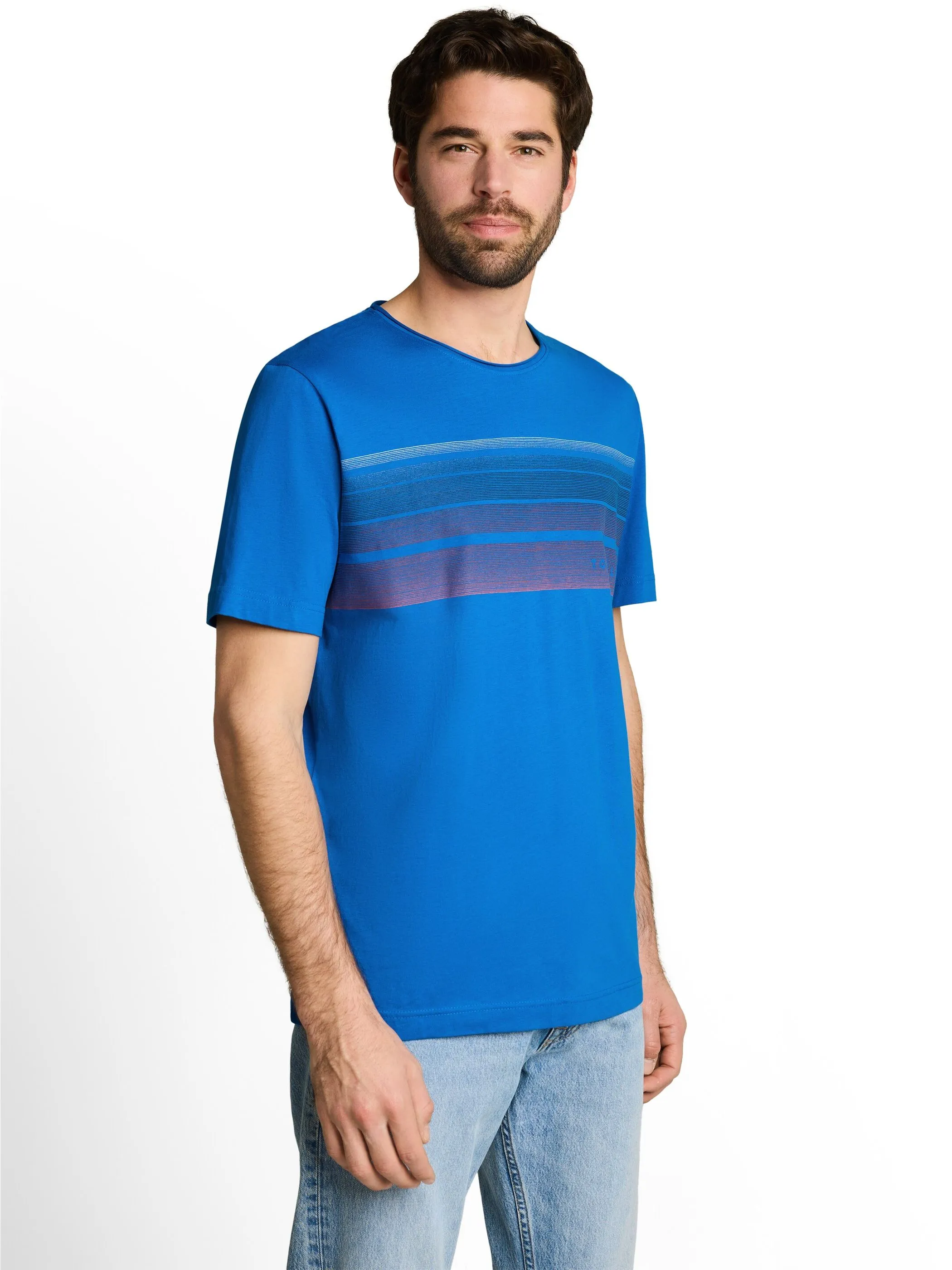 Tom Tailor 1052133 printed t-shirt Blau 926464 40139 1