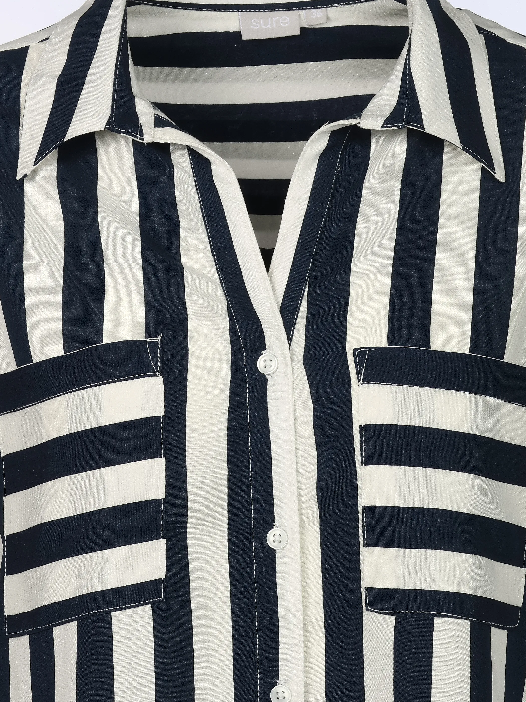 Sure Da-Bluse, gestreift Marine 922456 MARINE 3