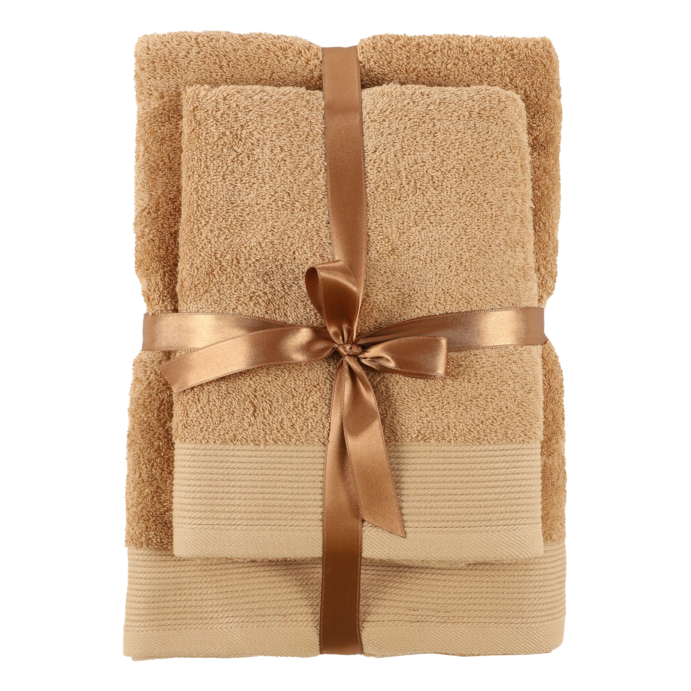 Villa Grinario Frottier Geschenkset Handtuch+ Beige 882074 LATTE 1