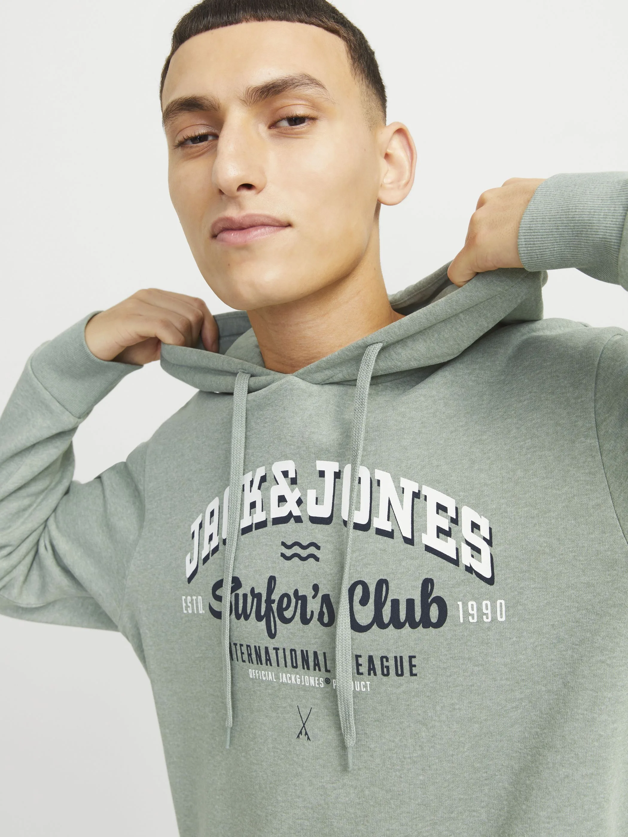 Jack Jones 12255617 JJELOGO SWEAT HOOD 2 Grün 895765 176366001 4 Jack Jones 12255617 JJELOGO SWEAT HOOD 2 Grün 895765 176366001 4