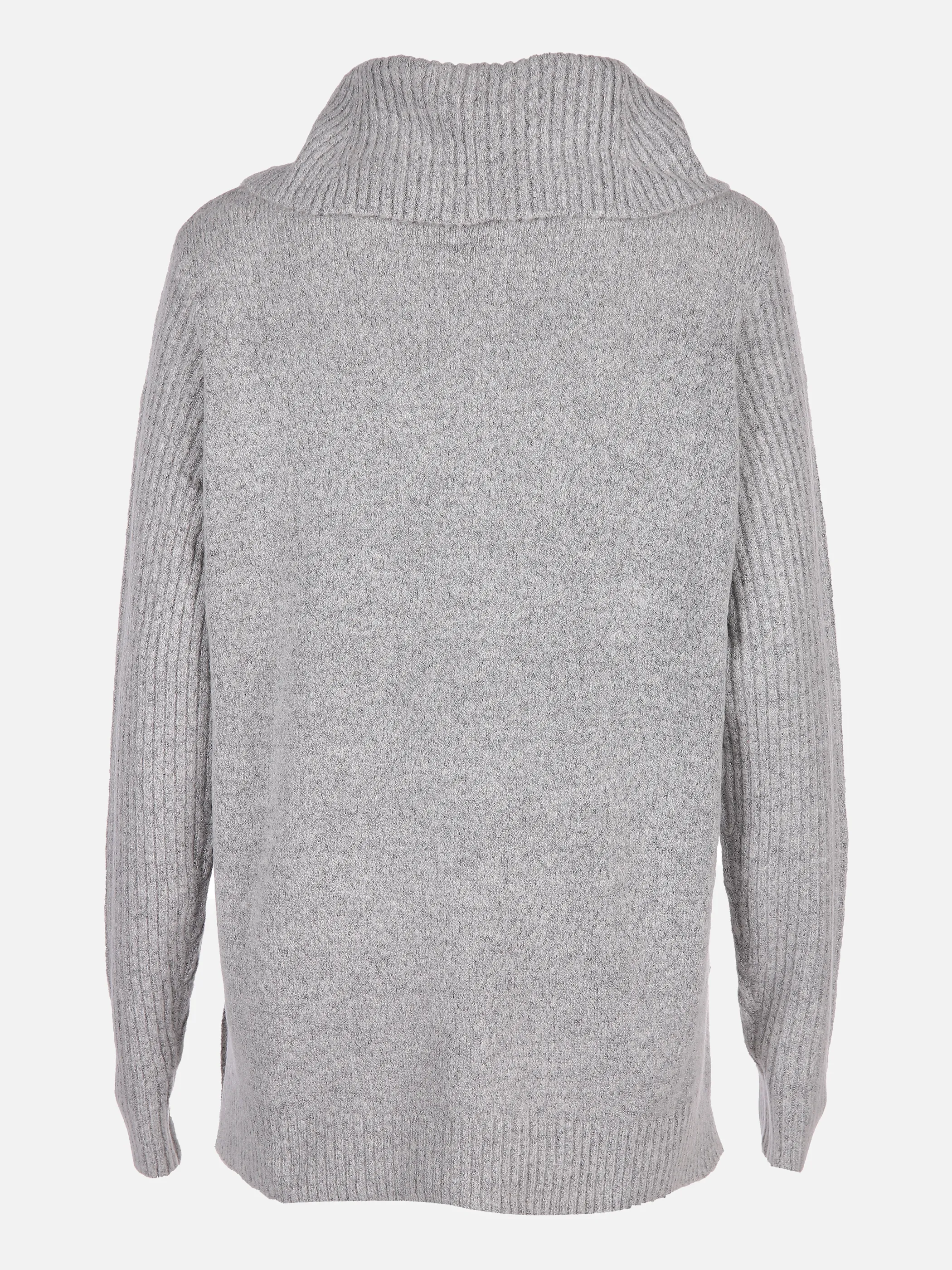Stitch & Soul Da-Rollkragenpullover Rippende Grau 844749 GREY MEL 2