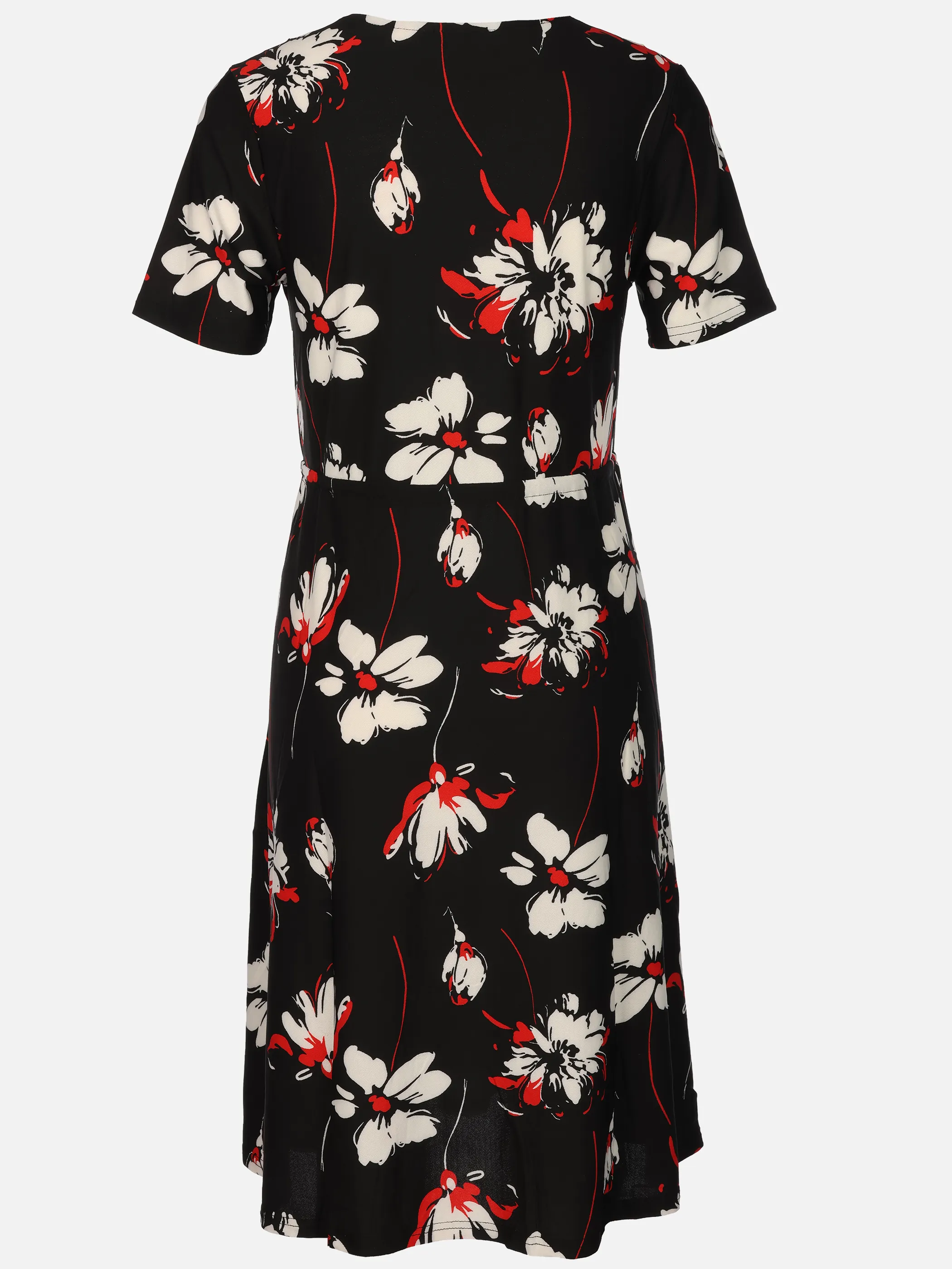 Sure Da-Jerseykleid alloverprint Schwarz 924165 RED 2