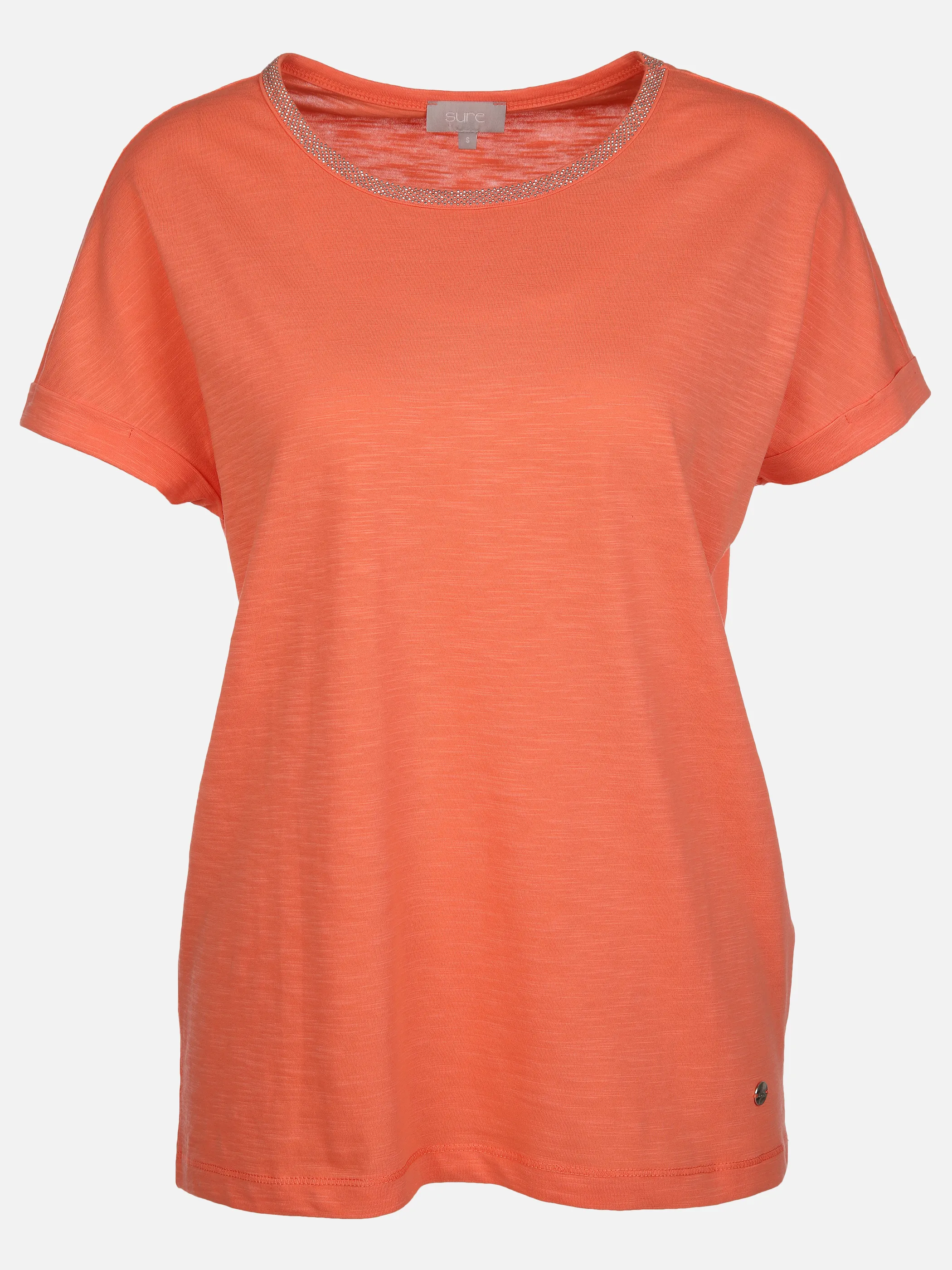 Sure Da-T-Shirt m. Nietendeko Orange 890103 PAPAYA 1 Sure Da-T-Shirt m. Nietendeko Orange 890103 PAPAYA 1